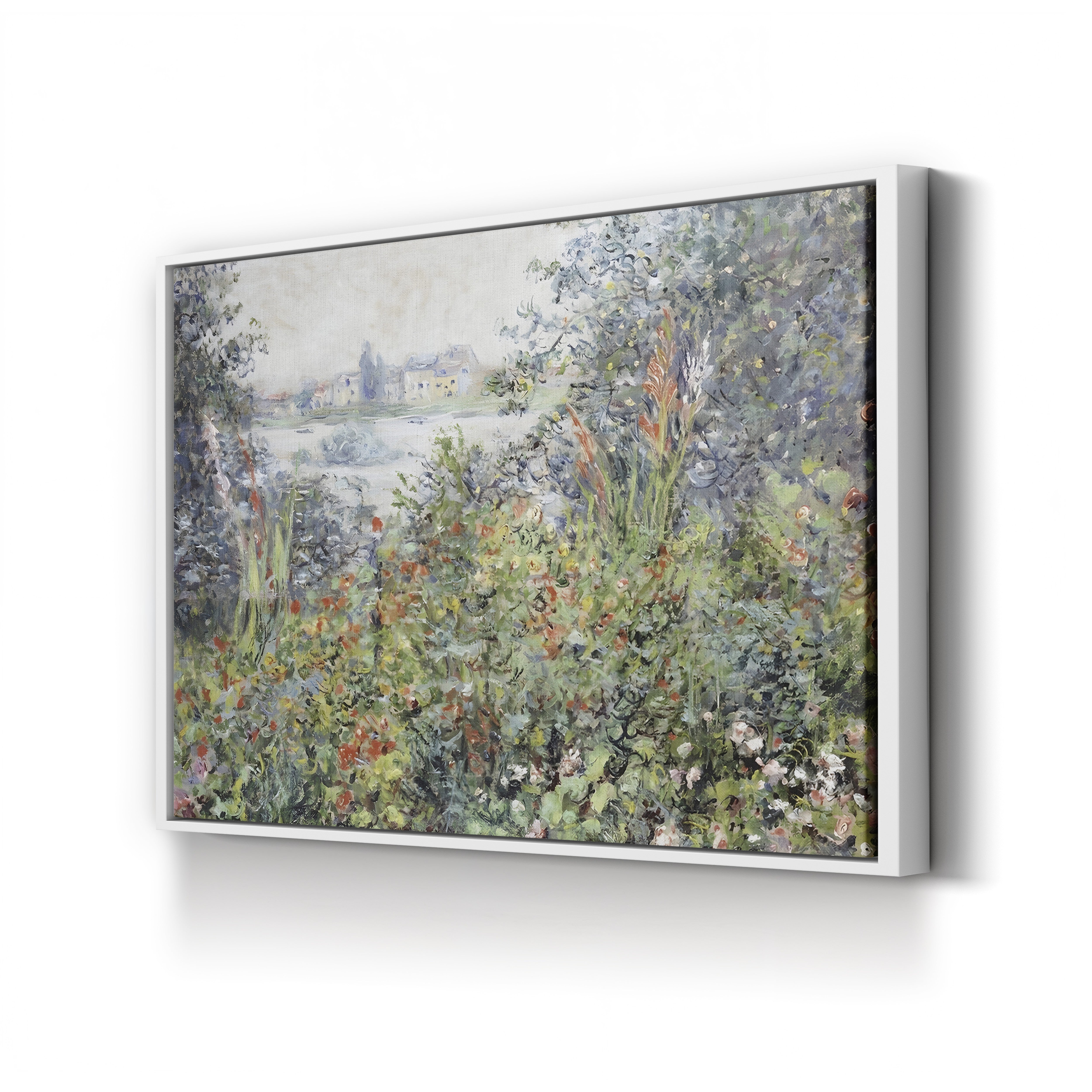 Flowers at Vétheuil (Fleurs à Vétheuil), 1881 – Claude Monet Wall Art | Impressionist Floral Garden Print