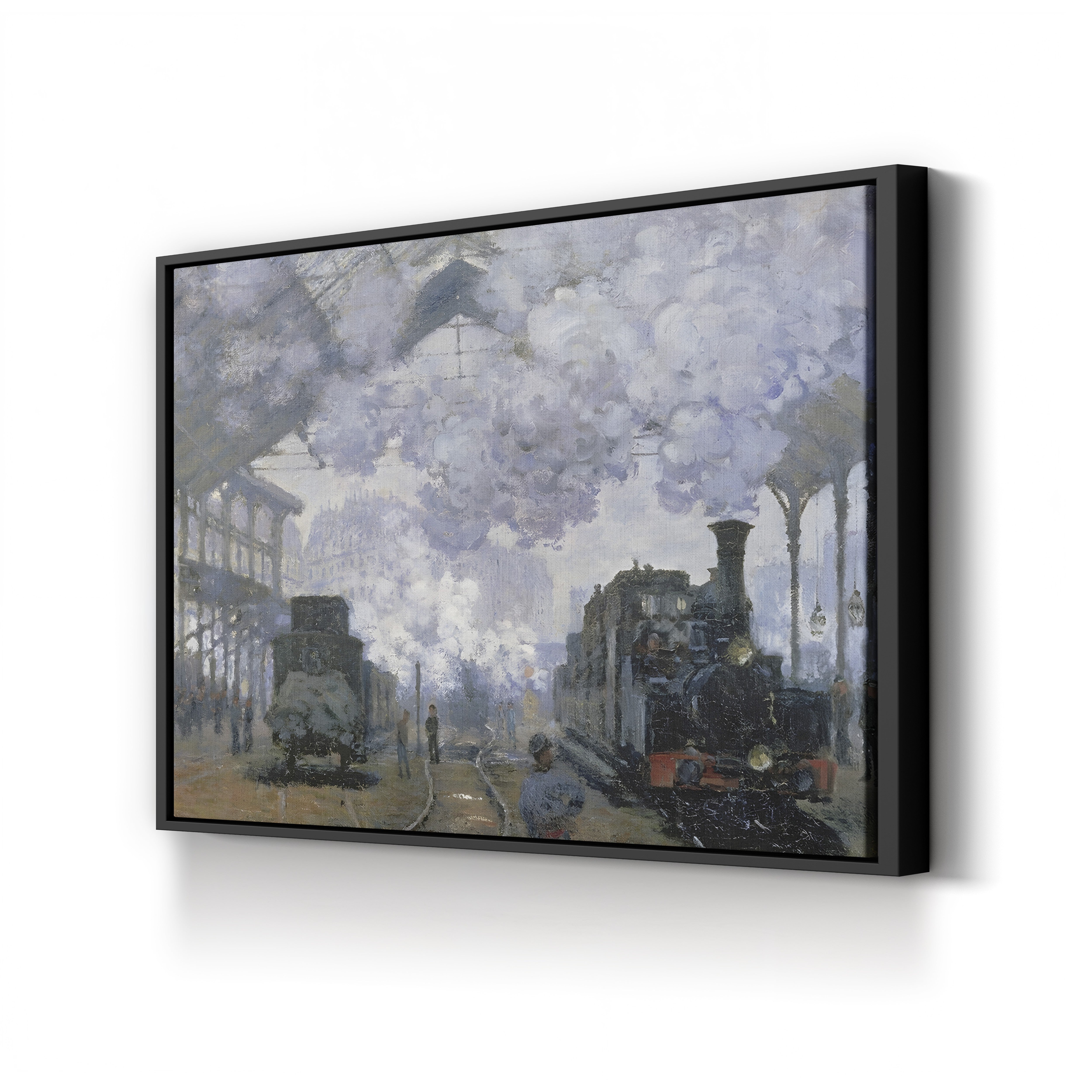 The Gare Saint-Lazare, Arrival of a Train (Gare Saint-Lazare, l’Arrivée d’un Train), 1877 by Claude Monet
