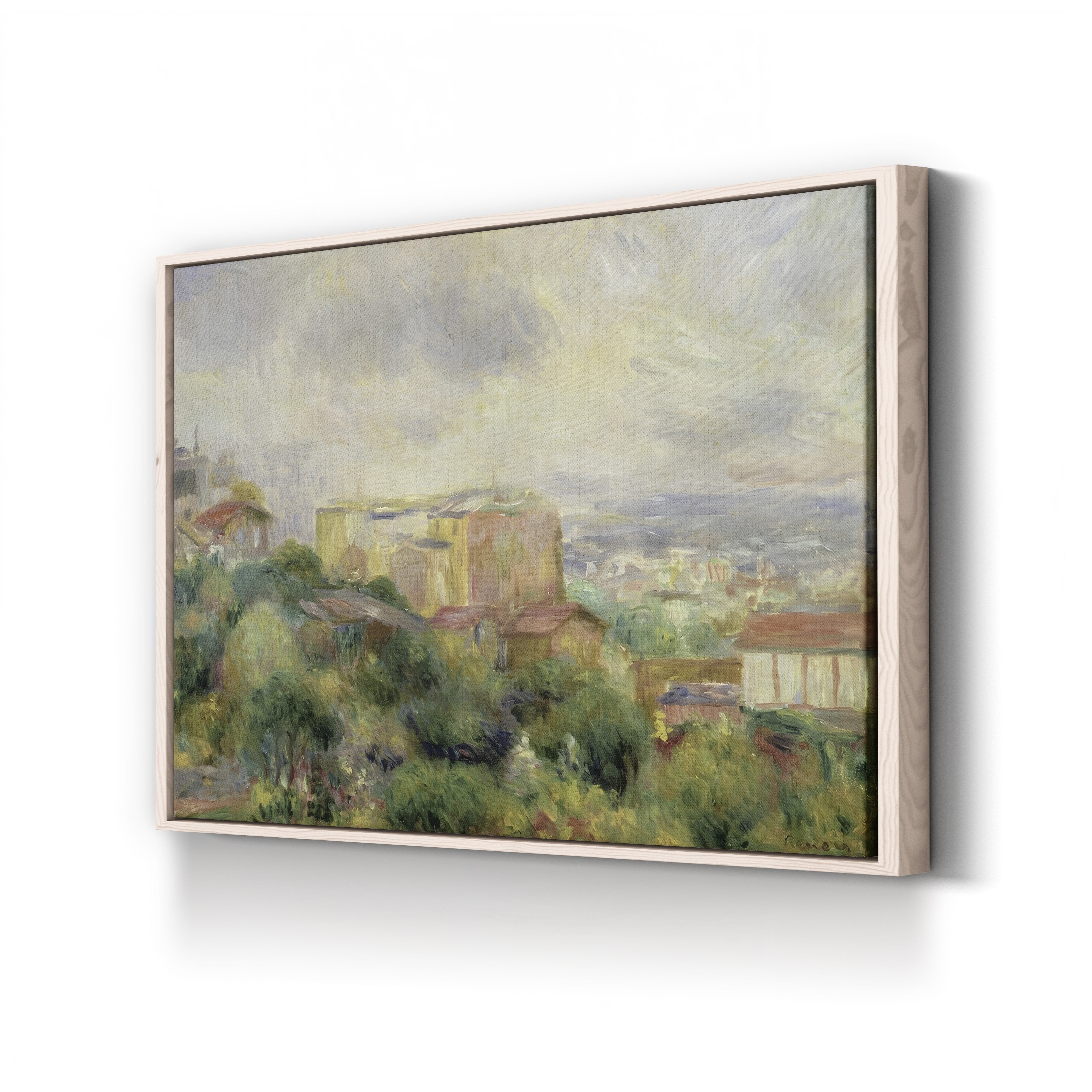 View from Montmartre, 1892 – Pierre-Auguste Renoir Wall Art | Impressionist Paris Canvas Print