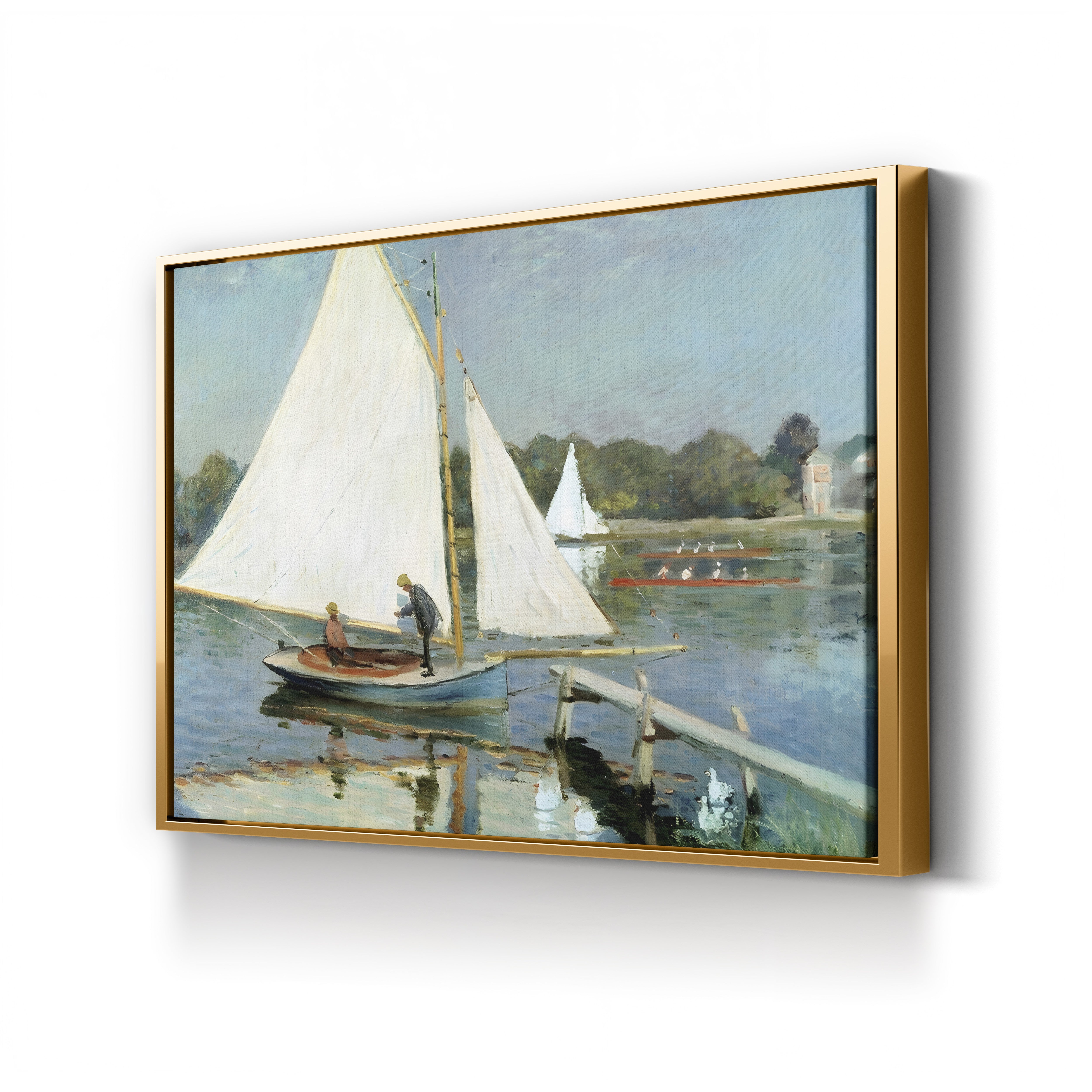 Sailing at Argenteuil, 1874 by Claude Monet
