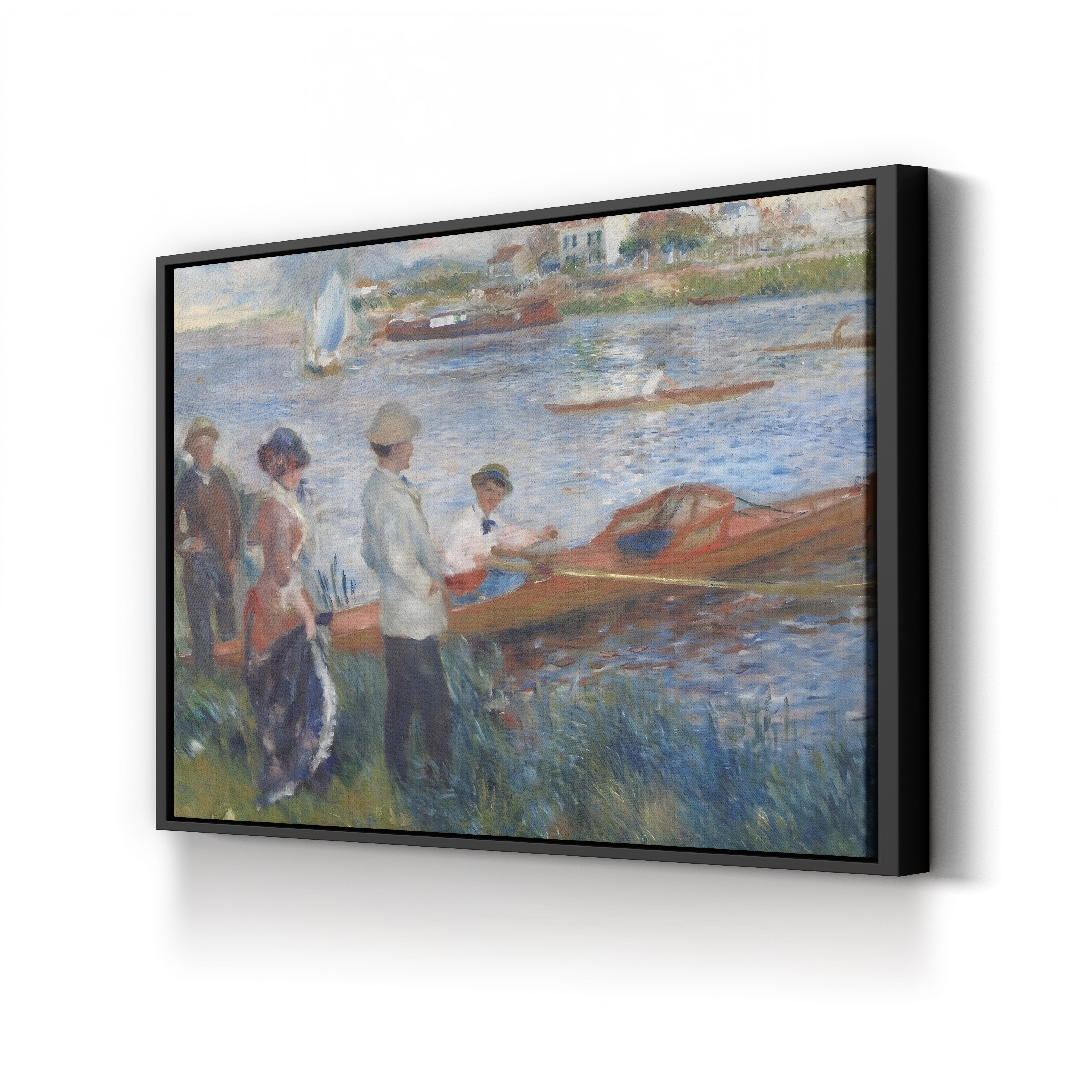Oarsmen at Chatou, 1879 – Renoir Wall Art | Impressionist Boating Canvas