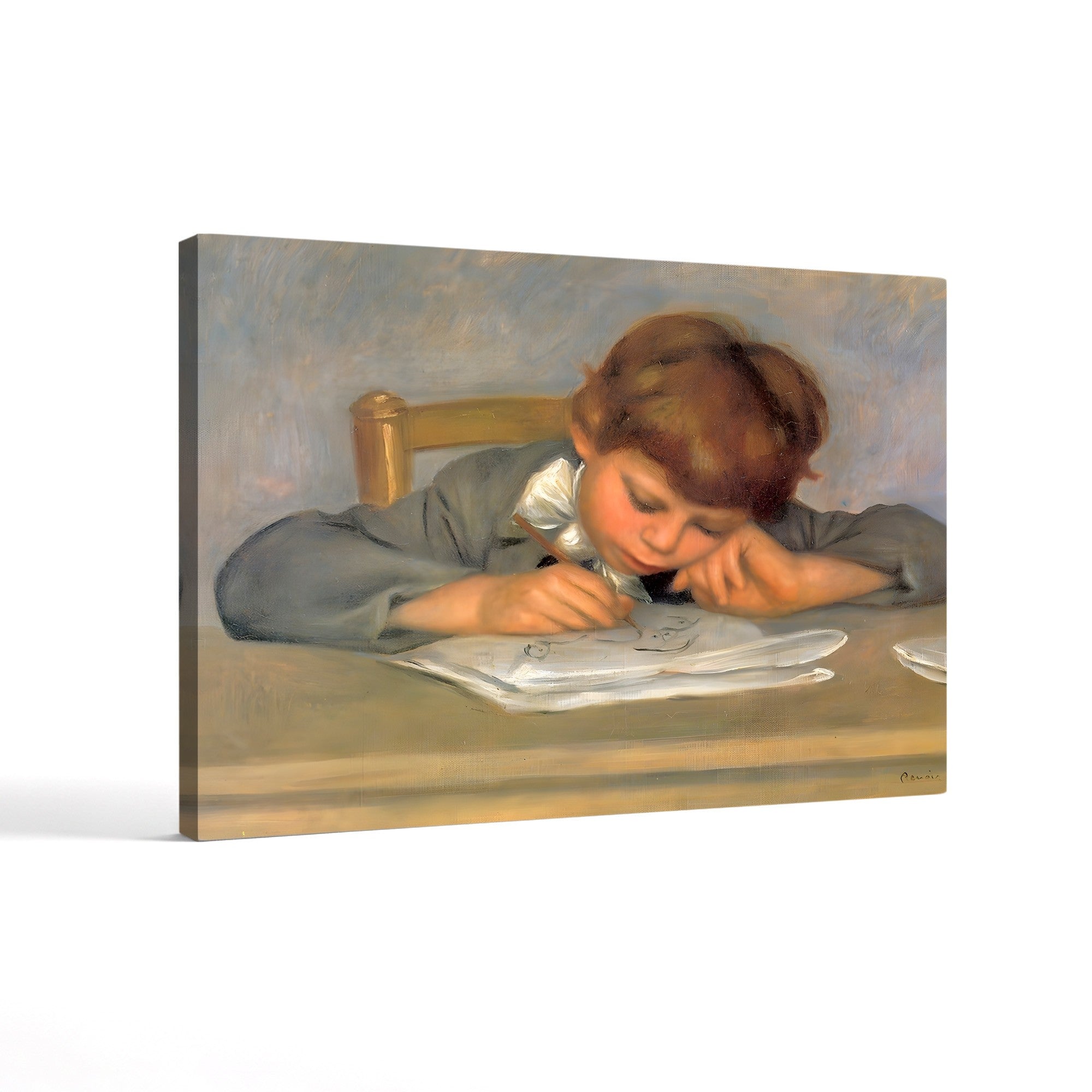 The Artist's Son Jean Drawing – Pierre-Auguste Renoir Wall Art | Impressionist Portrait Canvas Print