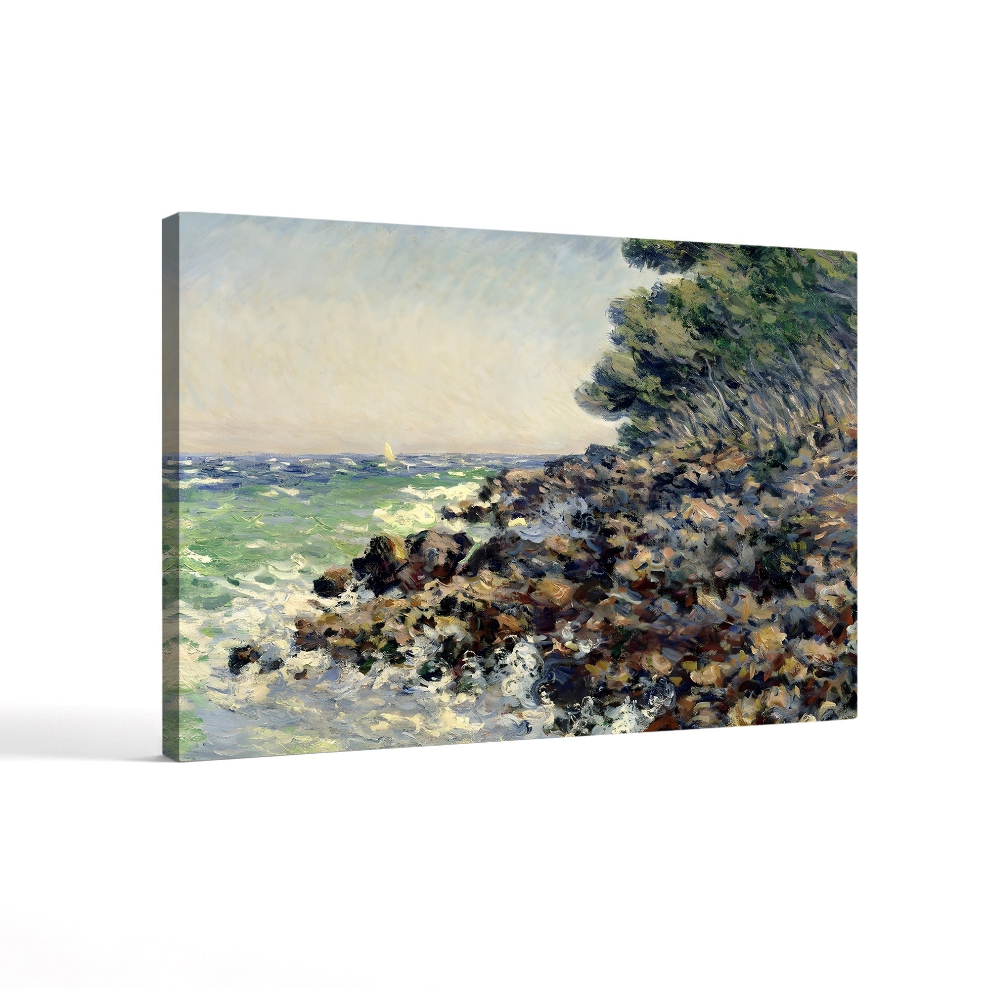 Cap Martin, 1884 – Claude Monet Wall Art | Impressionist Mediterranean Coast Canvas Print