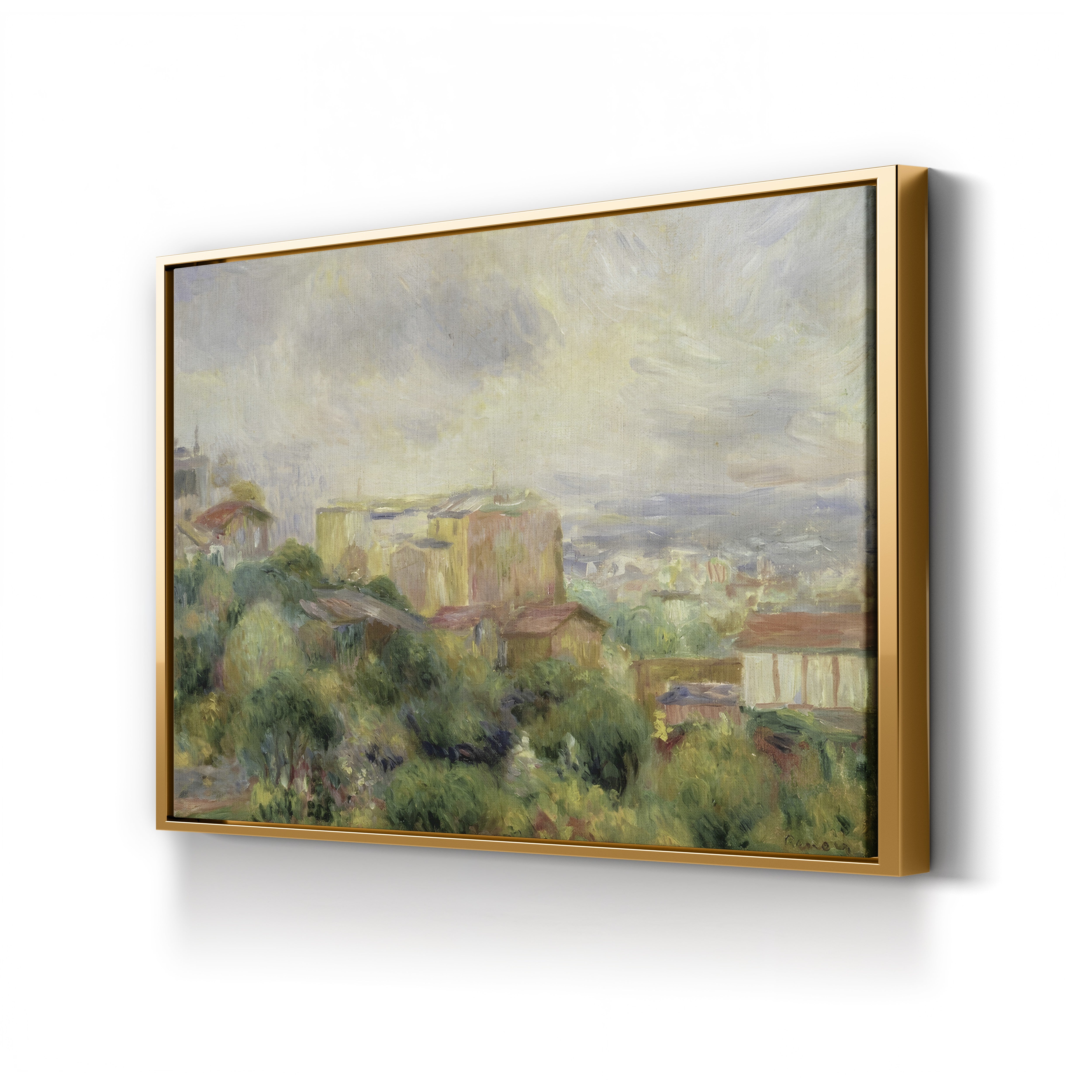View from Montmartre, 1892 – Pierre-Auguste Renoir Wall Art | Impressionist Paris Canvas Print