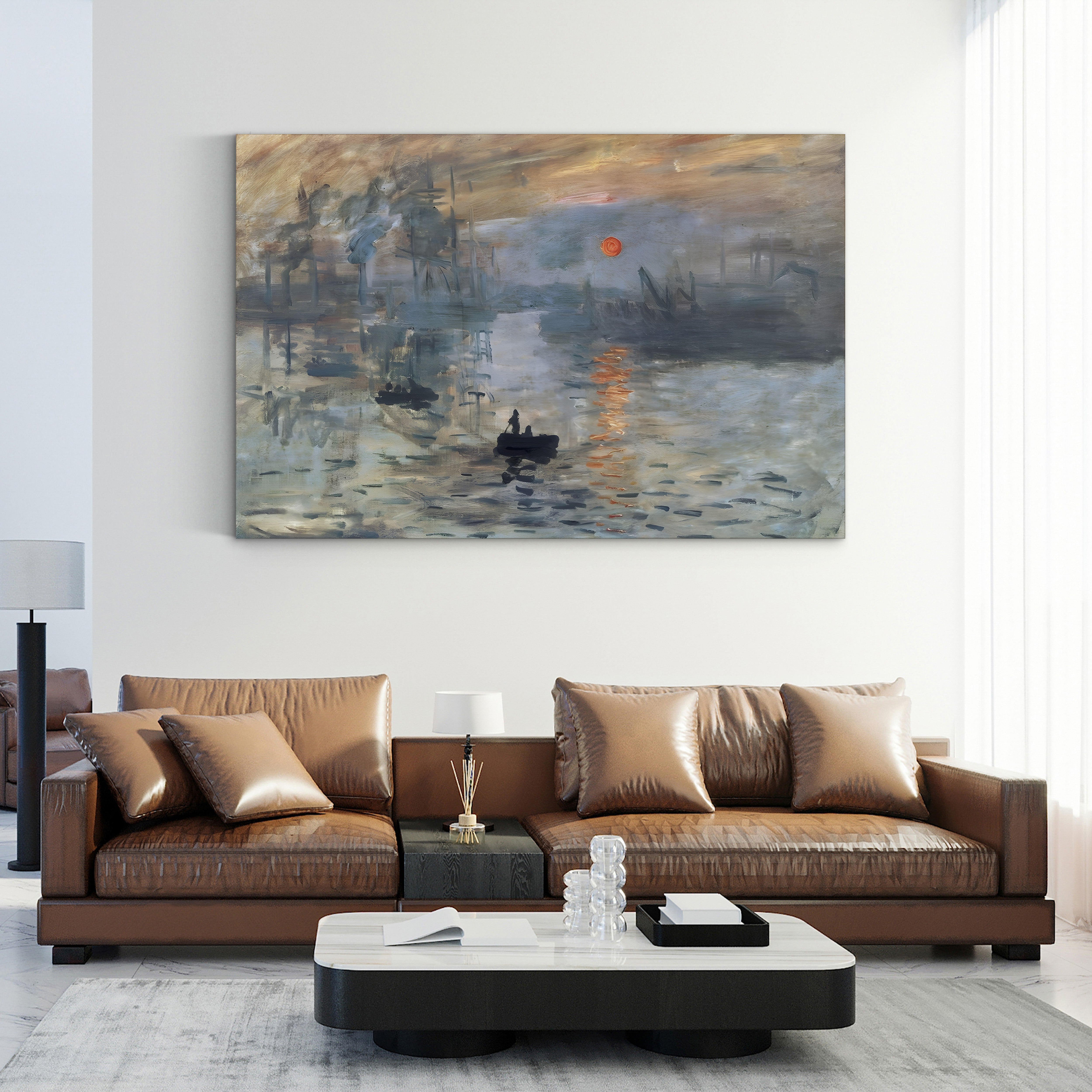 Impression, Sunrise, 1872 – Claude Monet Wall Art | Iconic Impressionist Harbour Canvas Print