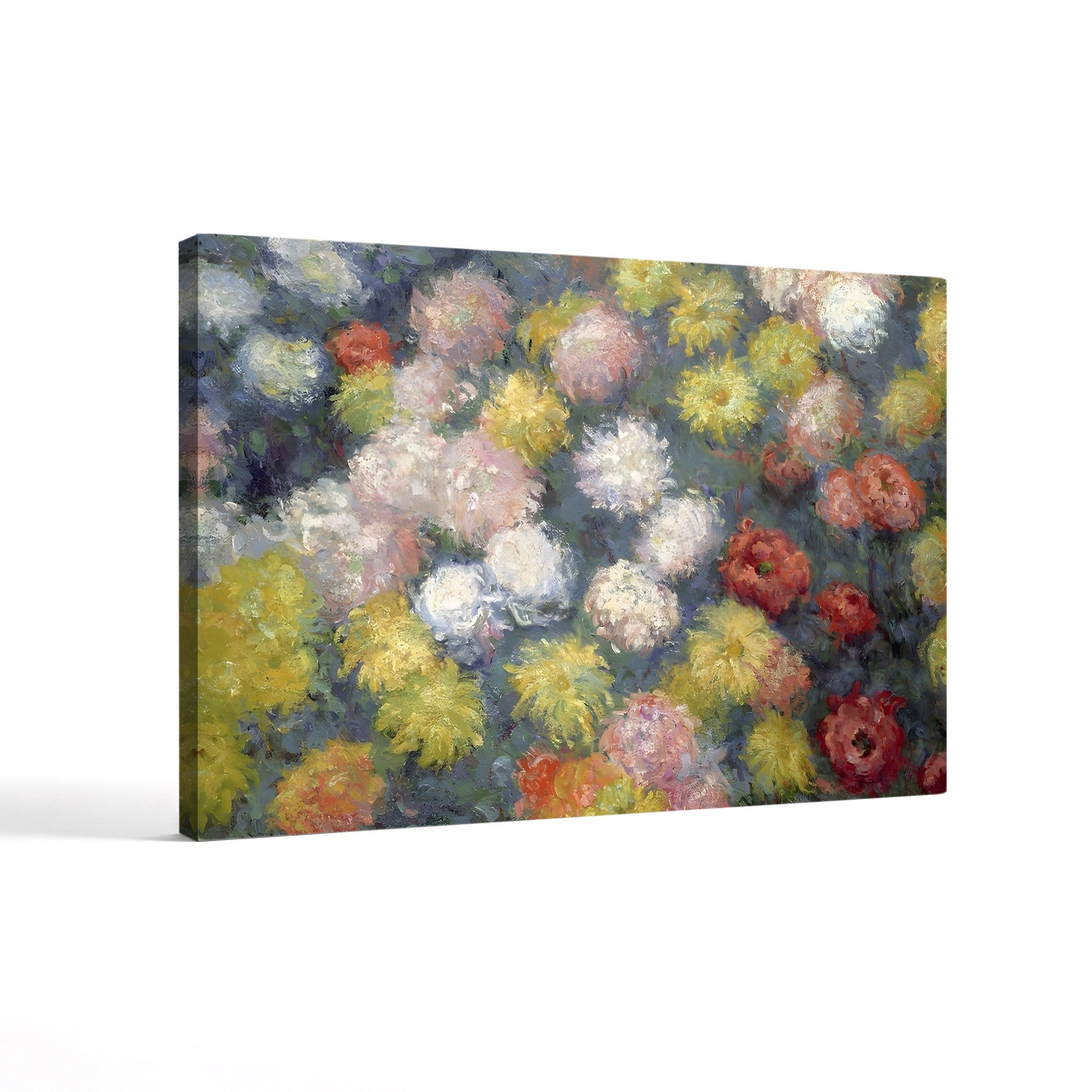 Chrysanthemums, 1897 – Claude Monet Wall Art | Late Impressionist Floral Still Life Canvas Print