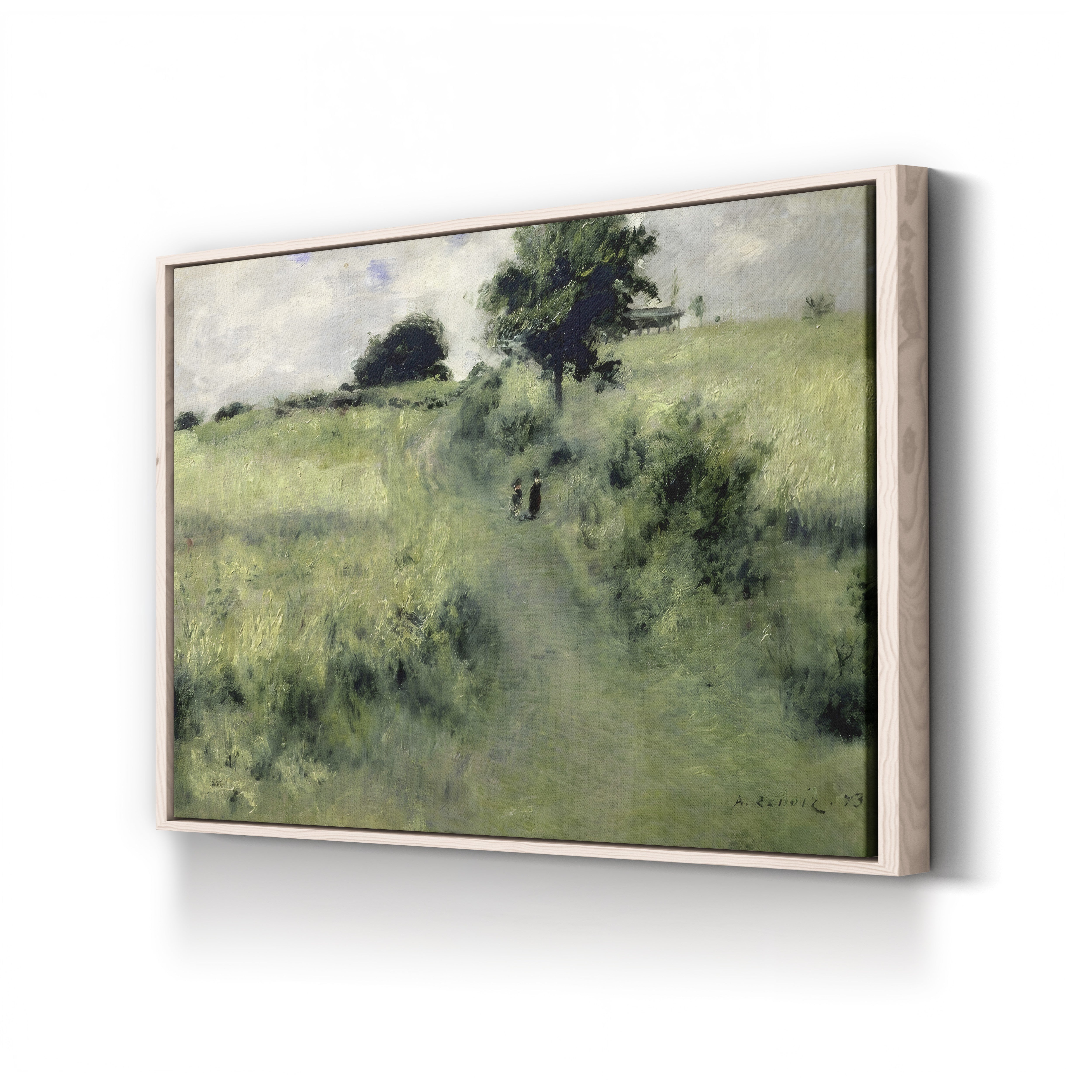 The Watering Place, 1873 – Pierre-Auguste Renoir Wall Art | Impressionist Landscape Canvas Print