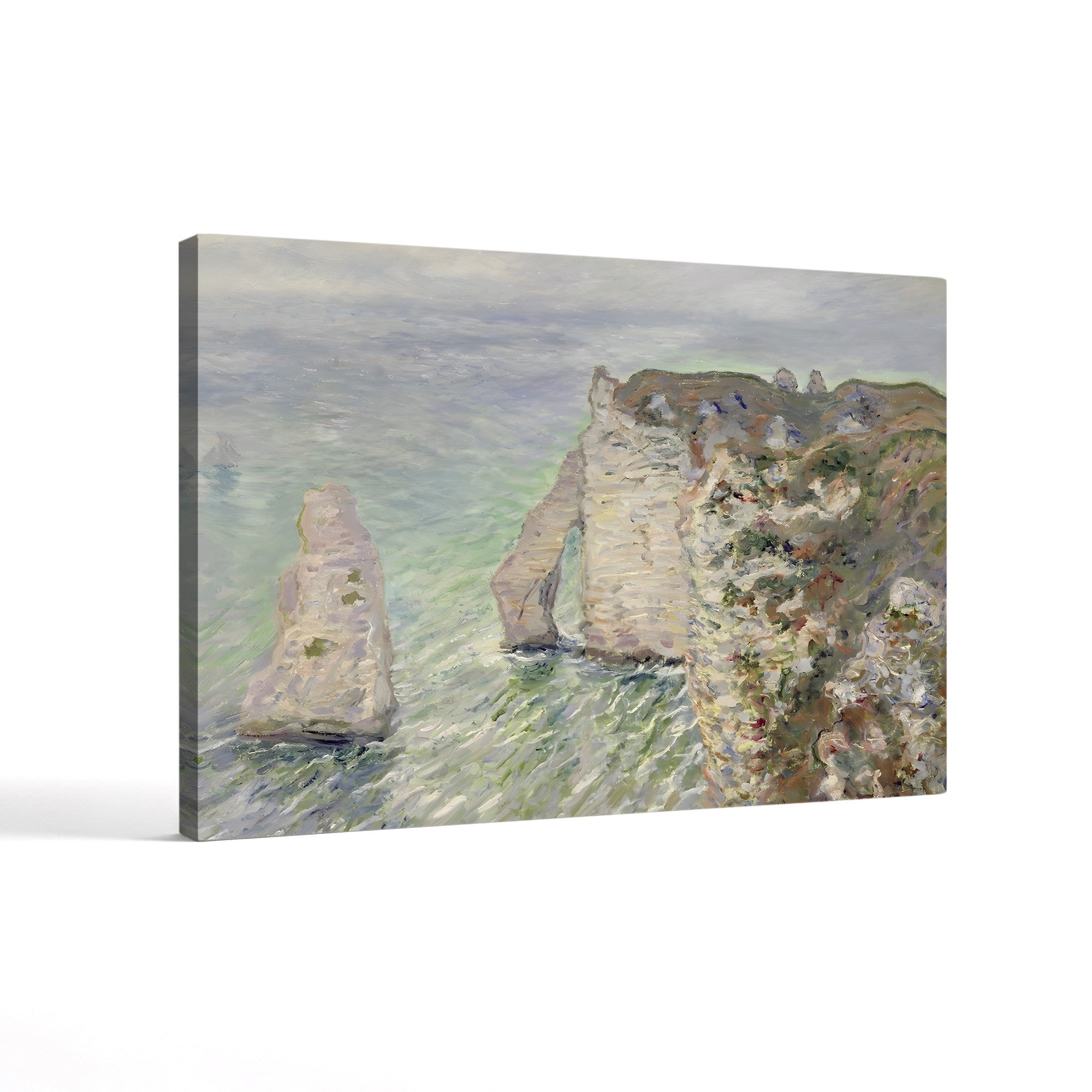 L’Aiguille and the Porte d’Aval, Étretat (Étretat, l’Aiguille et la Porte d’Aval), 1885-86 by Claude Monet