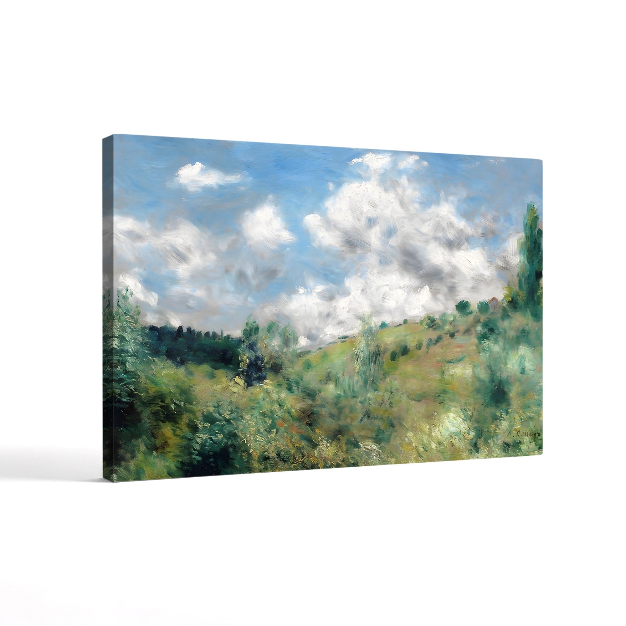 The Gust of Wind, c.1872 – Pierre-Auguste Renoir Wall Art | Impressionist Landscape Canvas Print