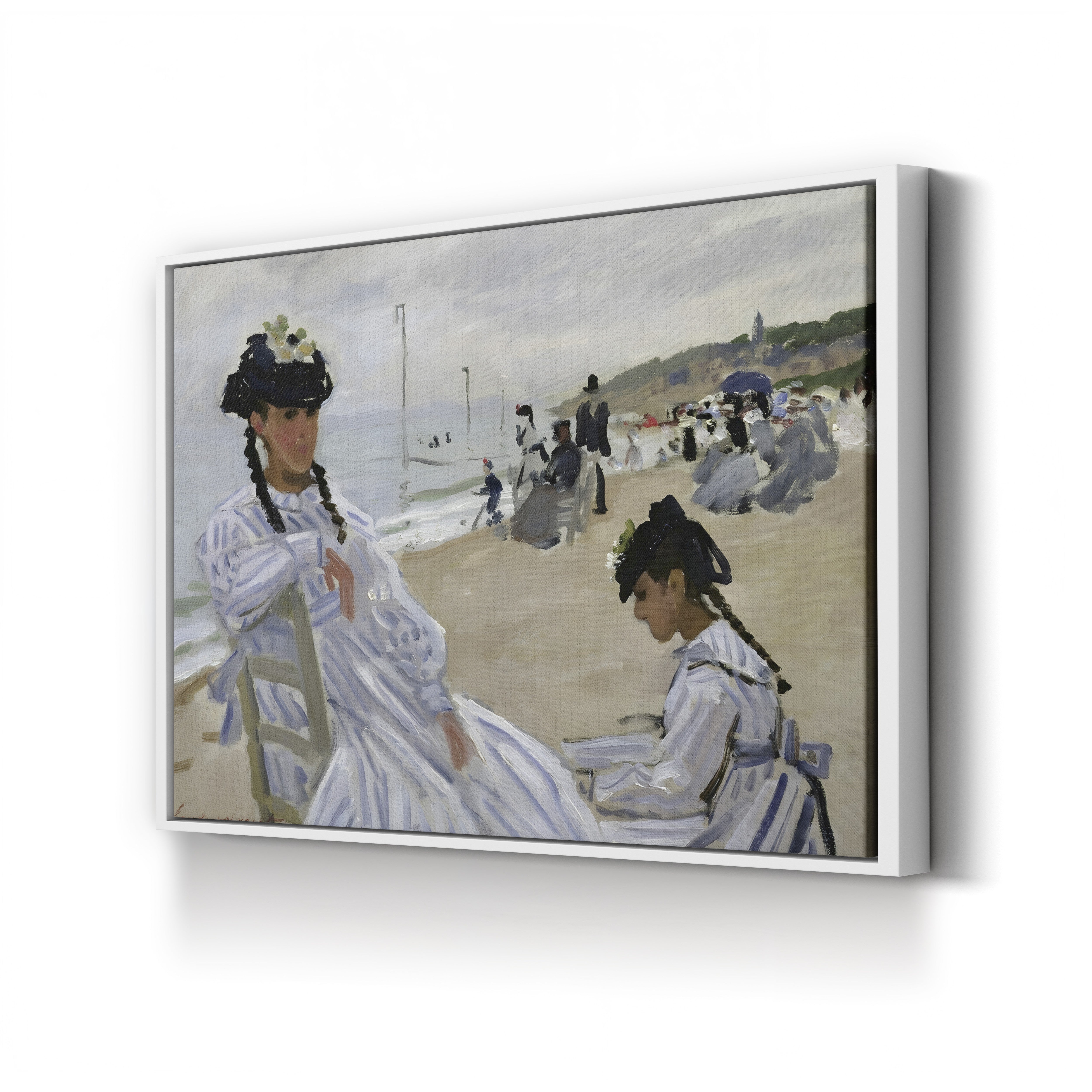 On the Beach at Trouville (Sur la plage à Trouville), 1870 by Claude Monet