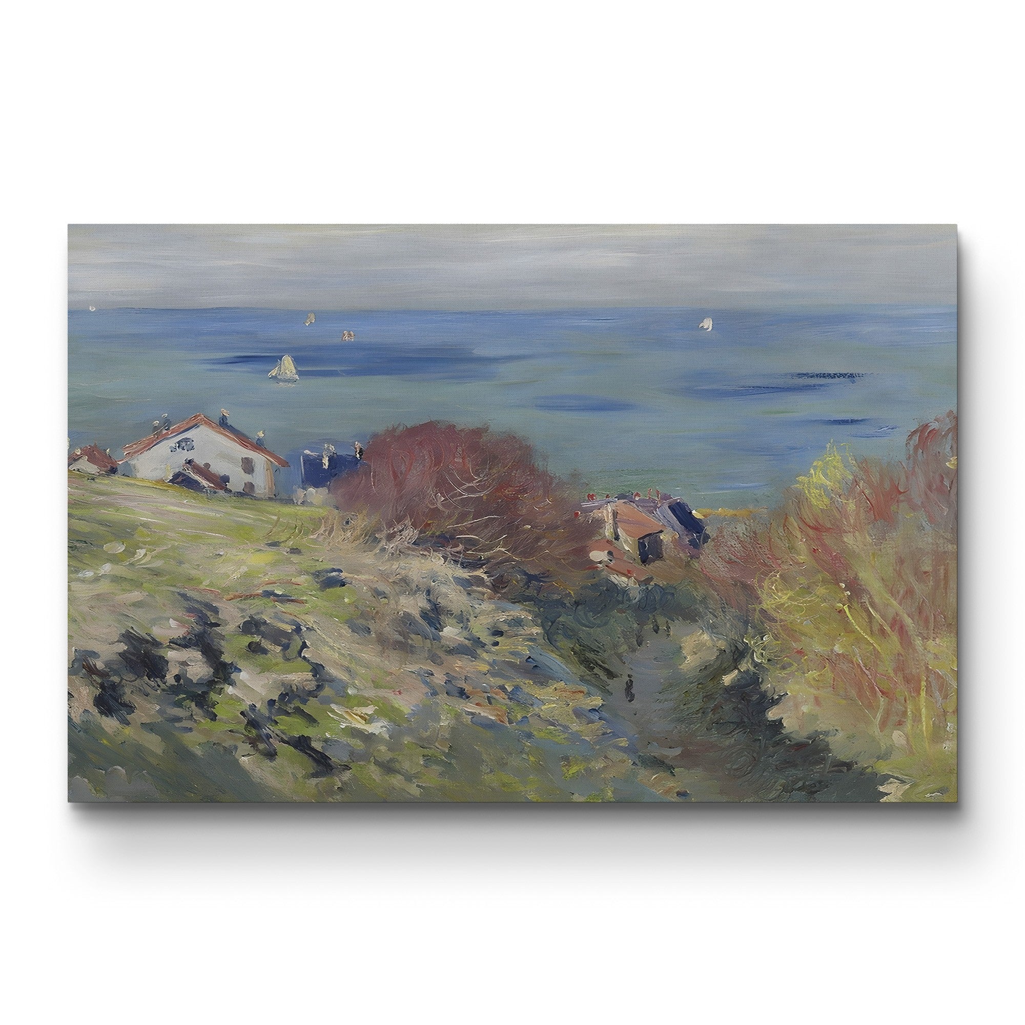 Houses on the Cliff at Pourville by Claude Monet
