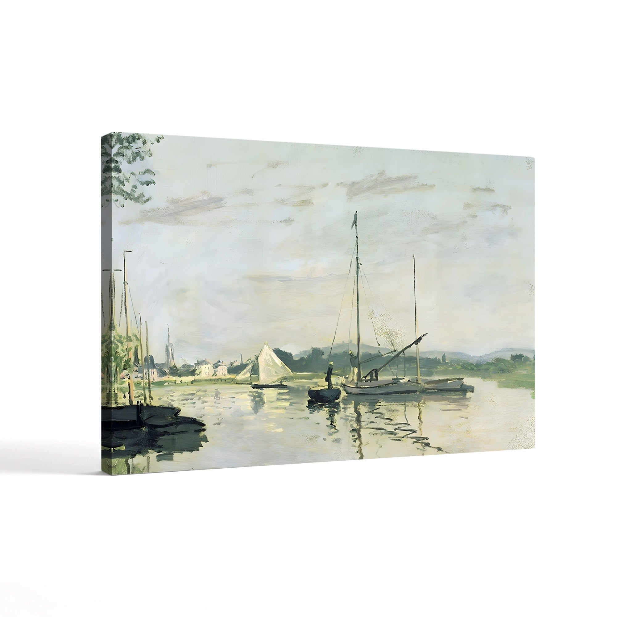 Argenteuil, 1872 – Claude Monet Wall Art | Early Impressionist Seine Landscape Canvas Print