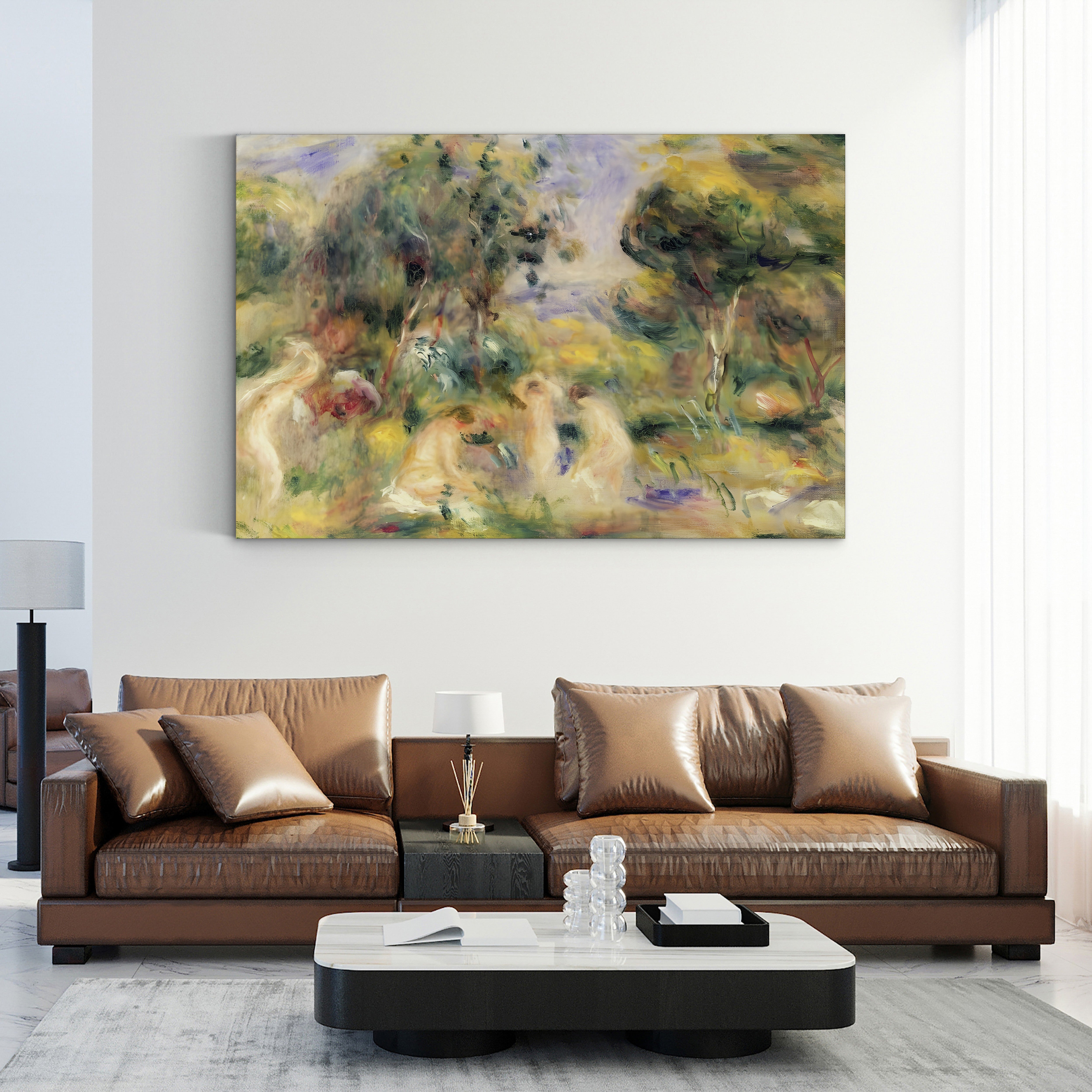 The Bathers – Pierre-Auguste Renoir Wall Art | Impressionist Bather Canvas Print