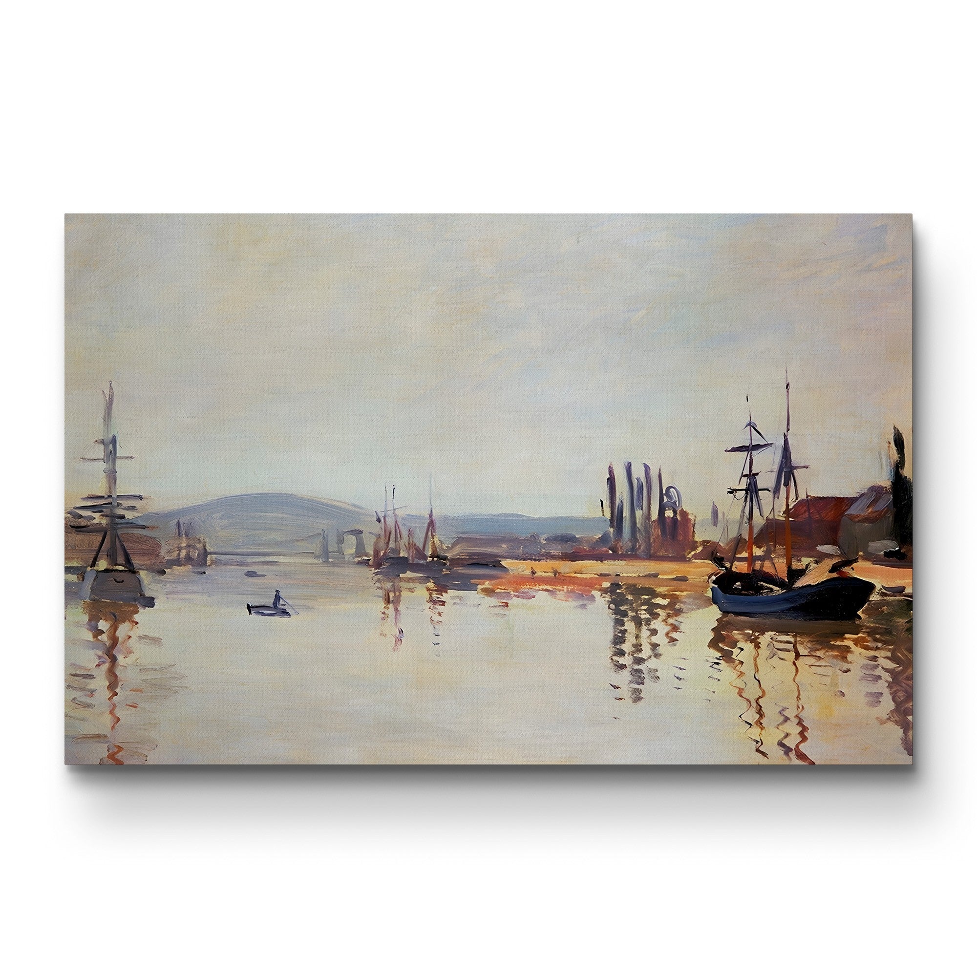 The Seine Below Rouen, 1872 by Claude Monet