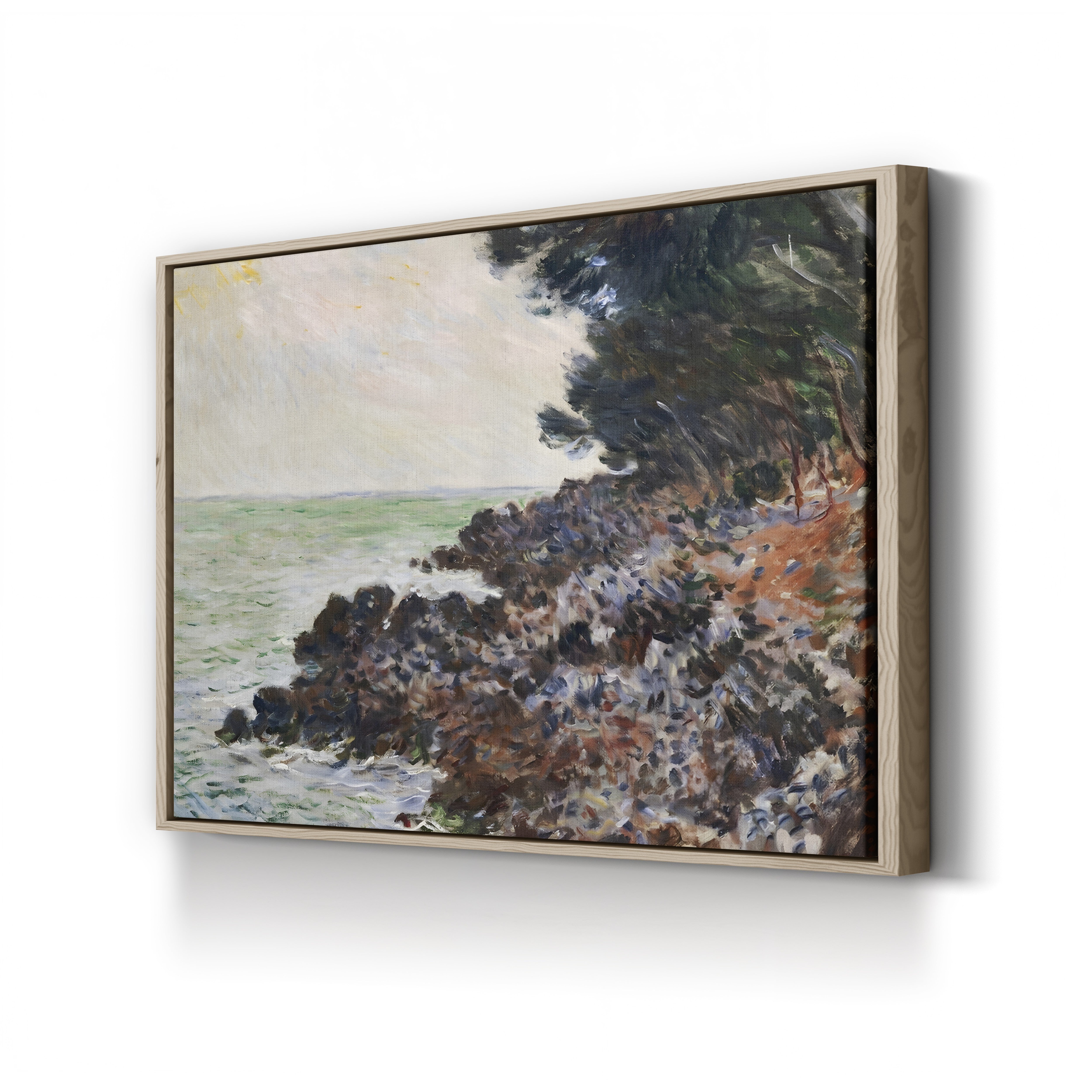 Cap Martin – Claude Monet Wall Art | Impressionist Mediterranean Coast Canvas Print