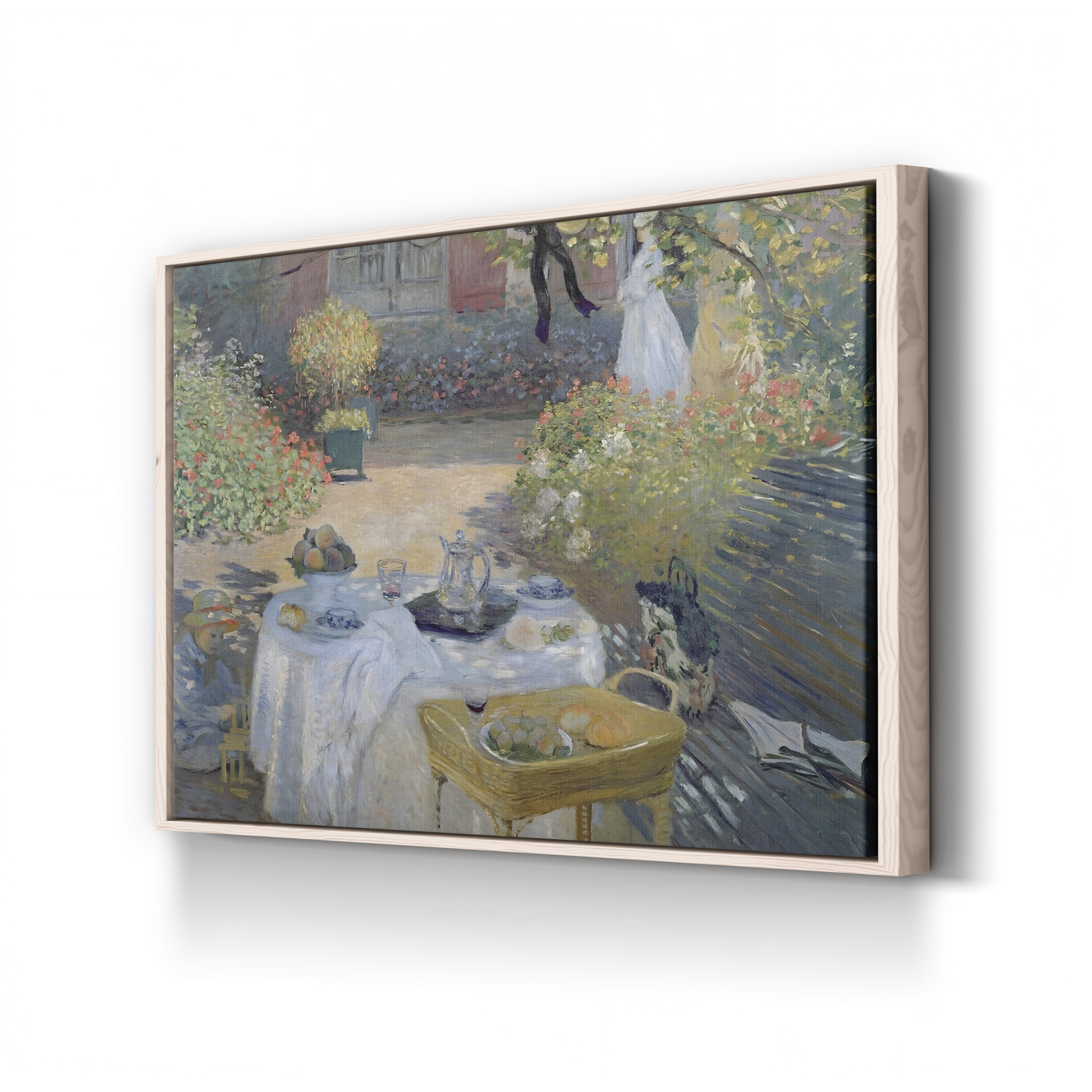 The Luncheon: Monet’s Garden at Argenteuil (Le Déjeuner, panneau décoratif), 1873 by Claude Monet