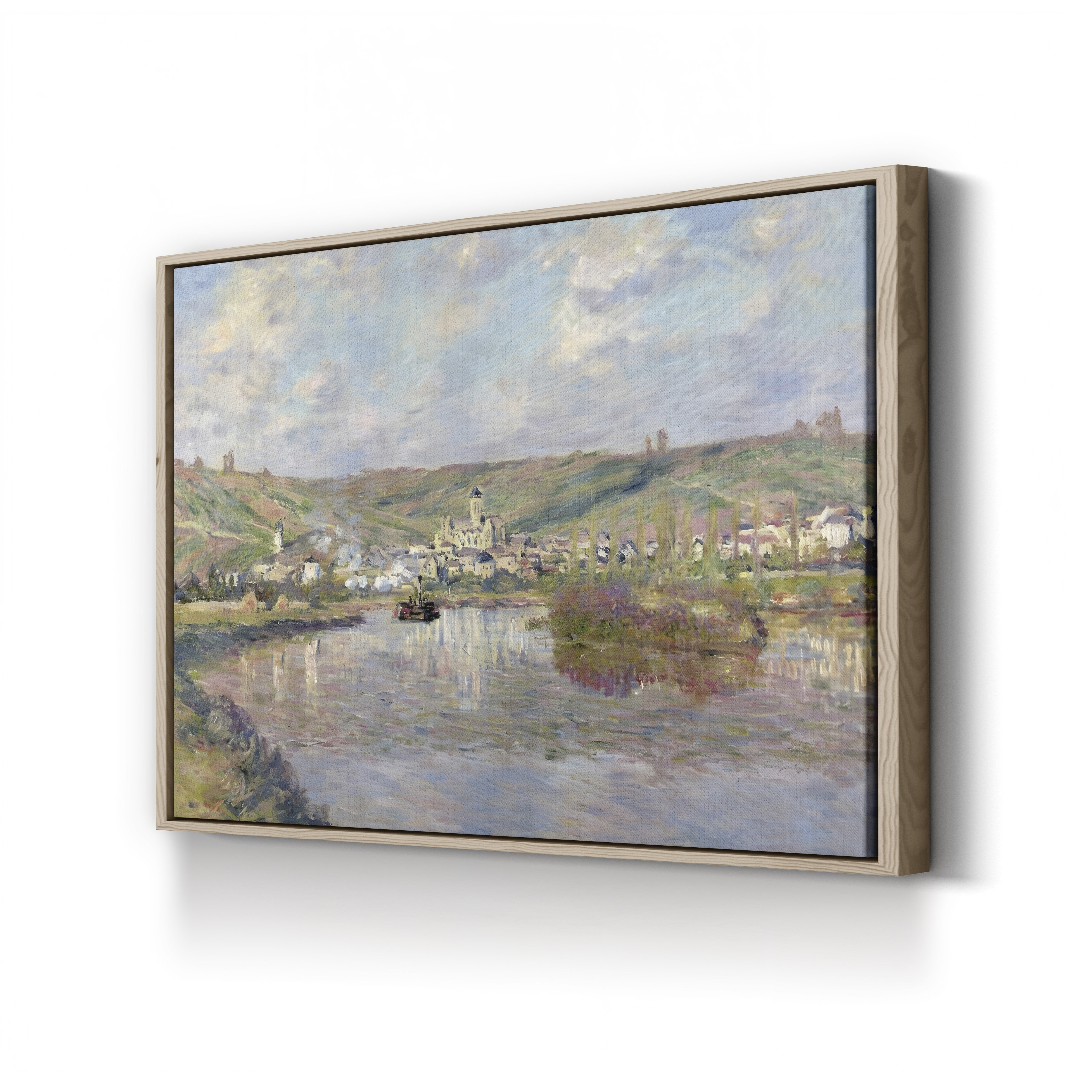Fin d'Après-Midi, Vétheuil, 1880 – Claude Monet Wall Art | Impressionist Landscape Canvas Print