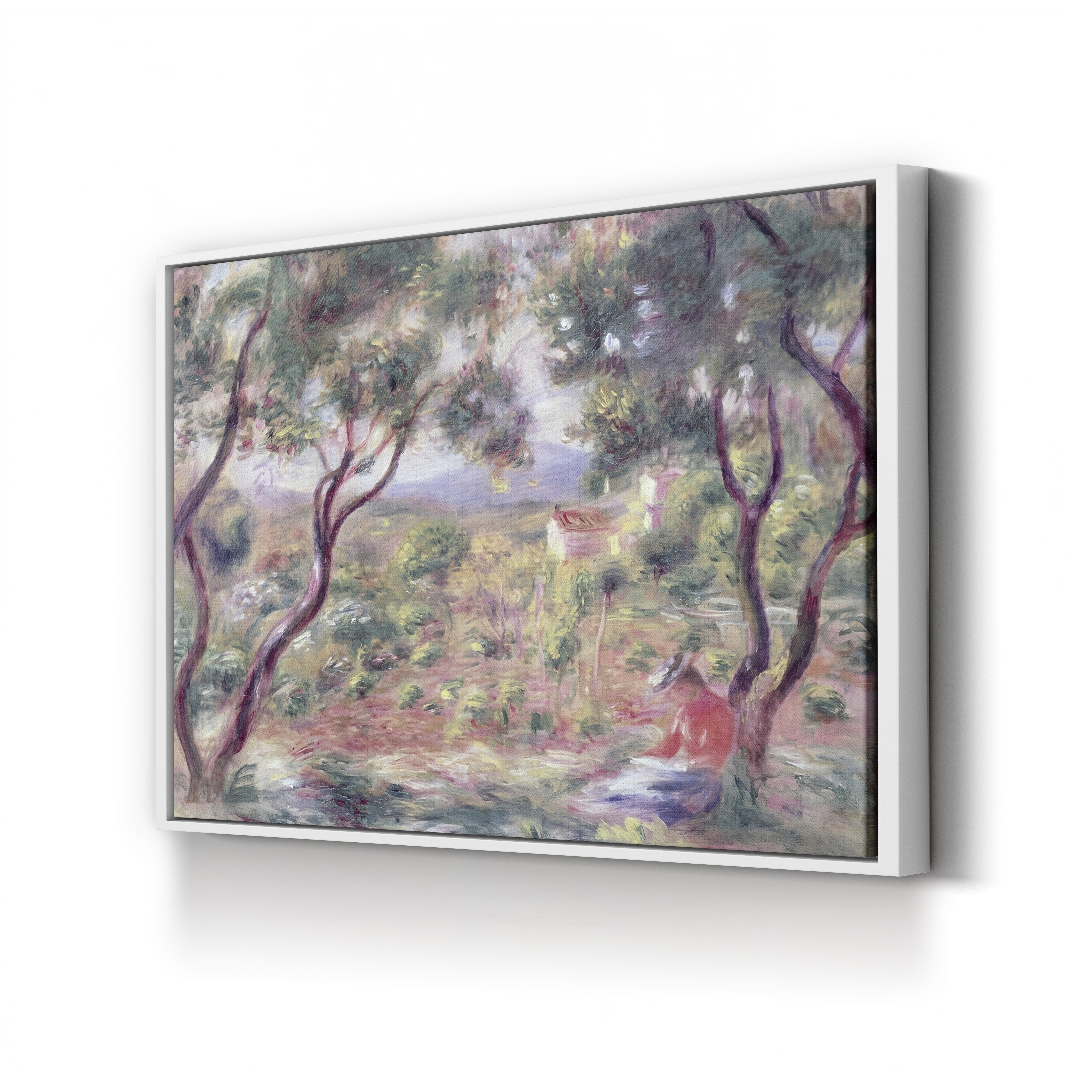 The Vines at Cagnes, 1906 – Pierre-Auguste Renoir Wall Art | Impressionist Landscape Canvas Print