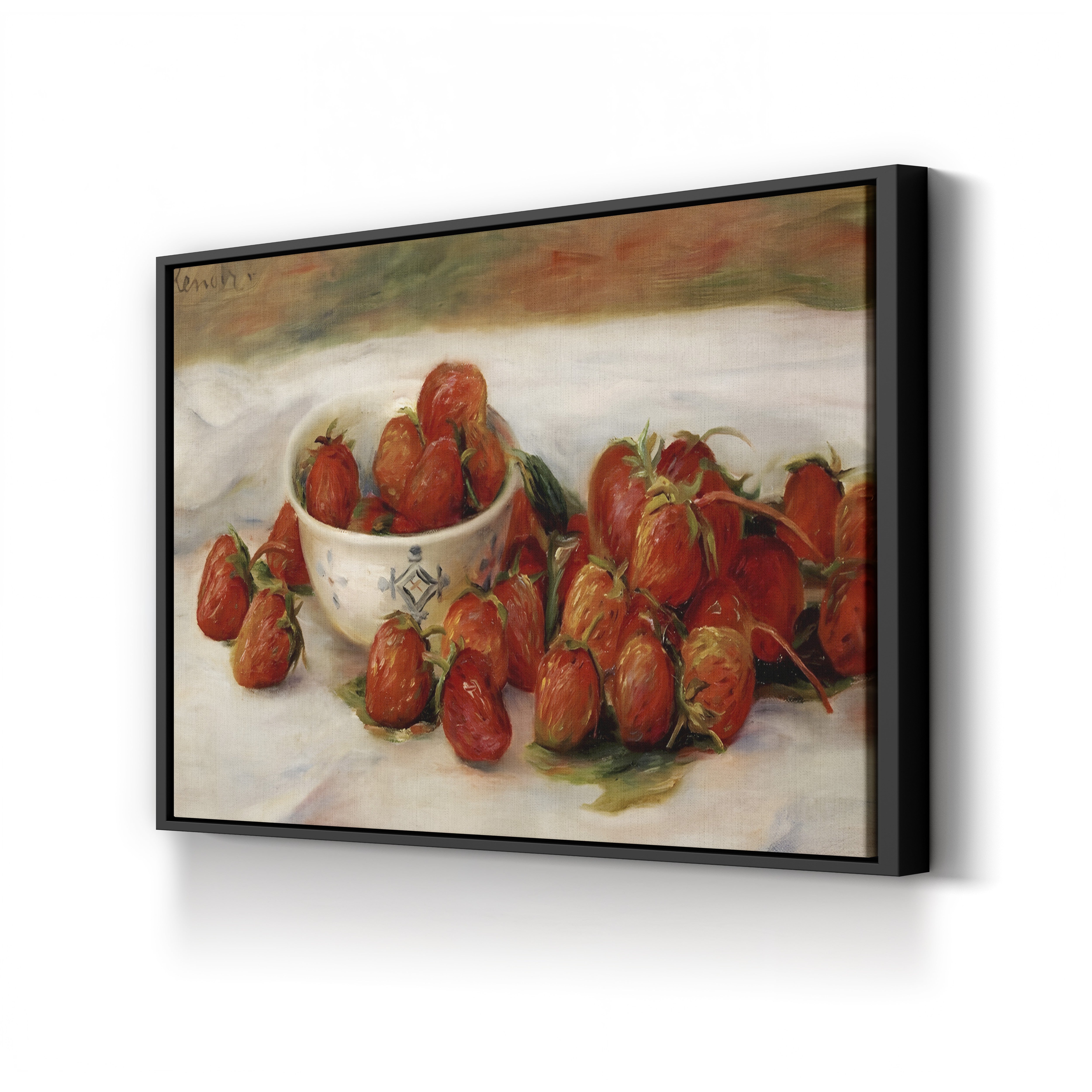 Strawberries – Pierre-Auguste Renoir Wall Art | Impressionist Still Life Canvas Print