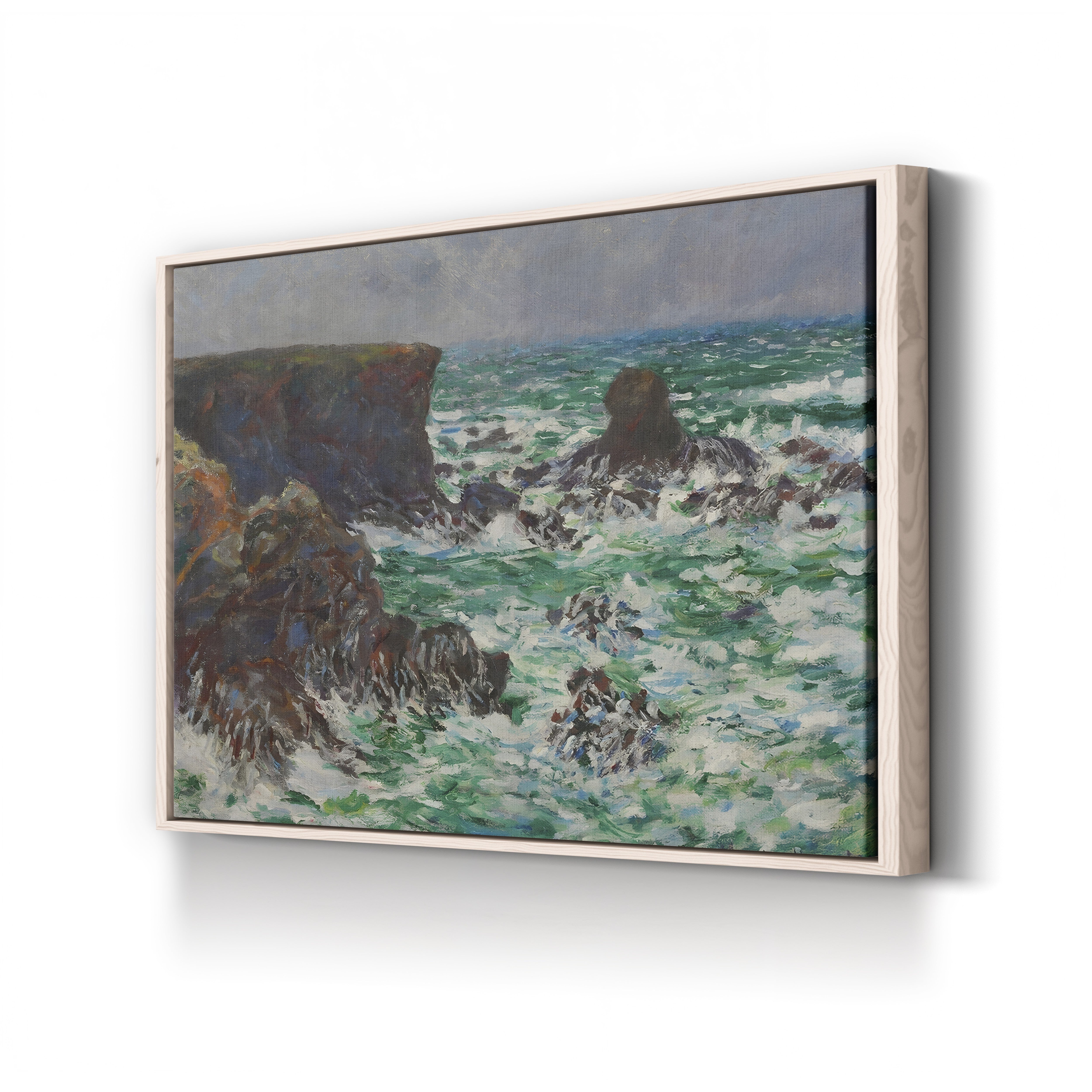 Rocks at Port-Coton, the Lion (Rochers à Port-Coton, le Lion), 1886 by Claude Monet