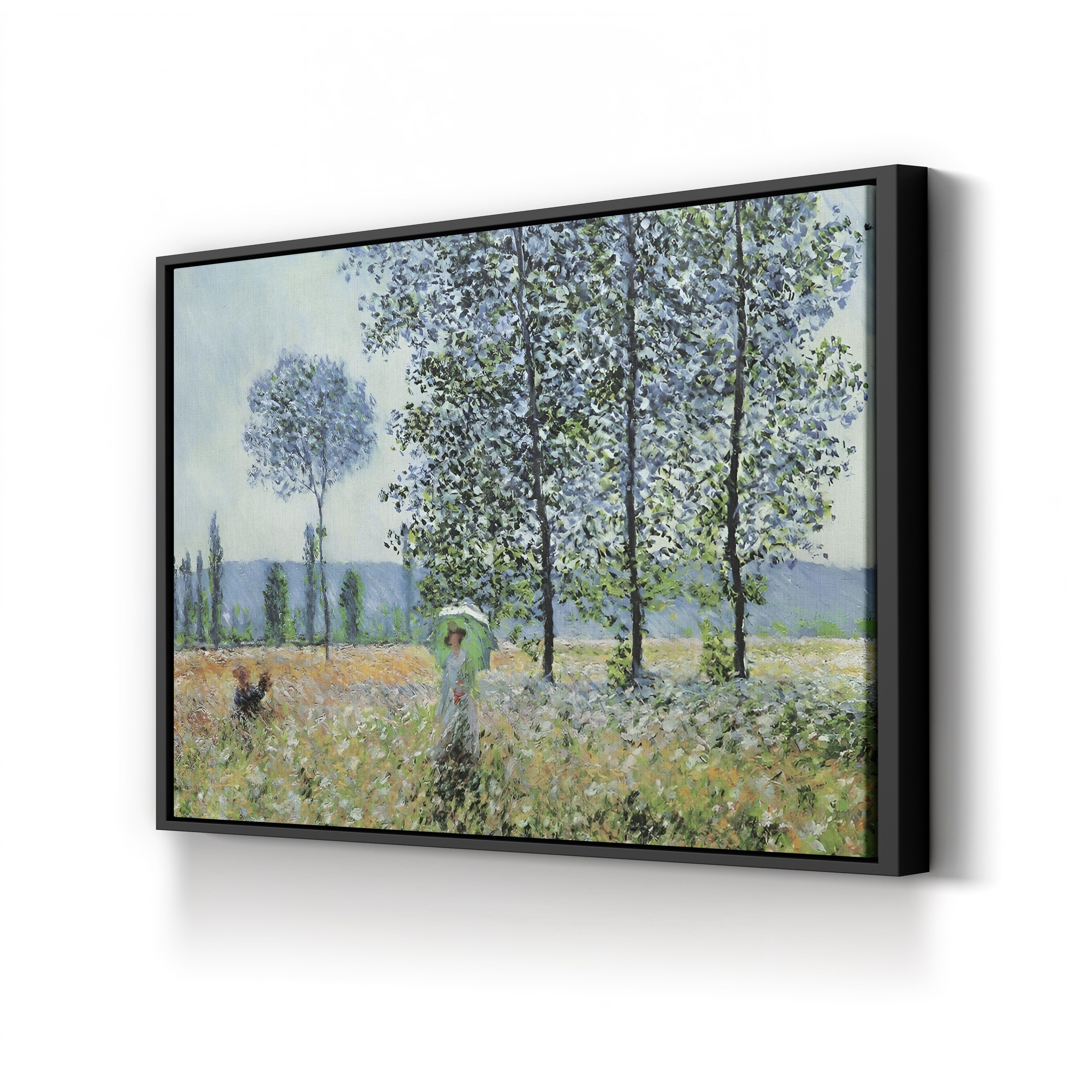 Felder im Frühling (Fields in Spring) – Claude Monet Wall Art | Impressionist Spring Landscape Canvas Print