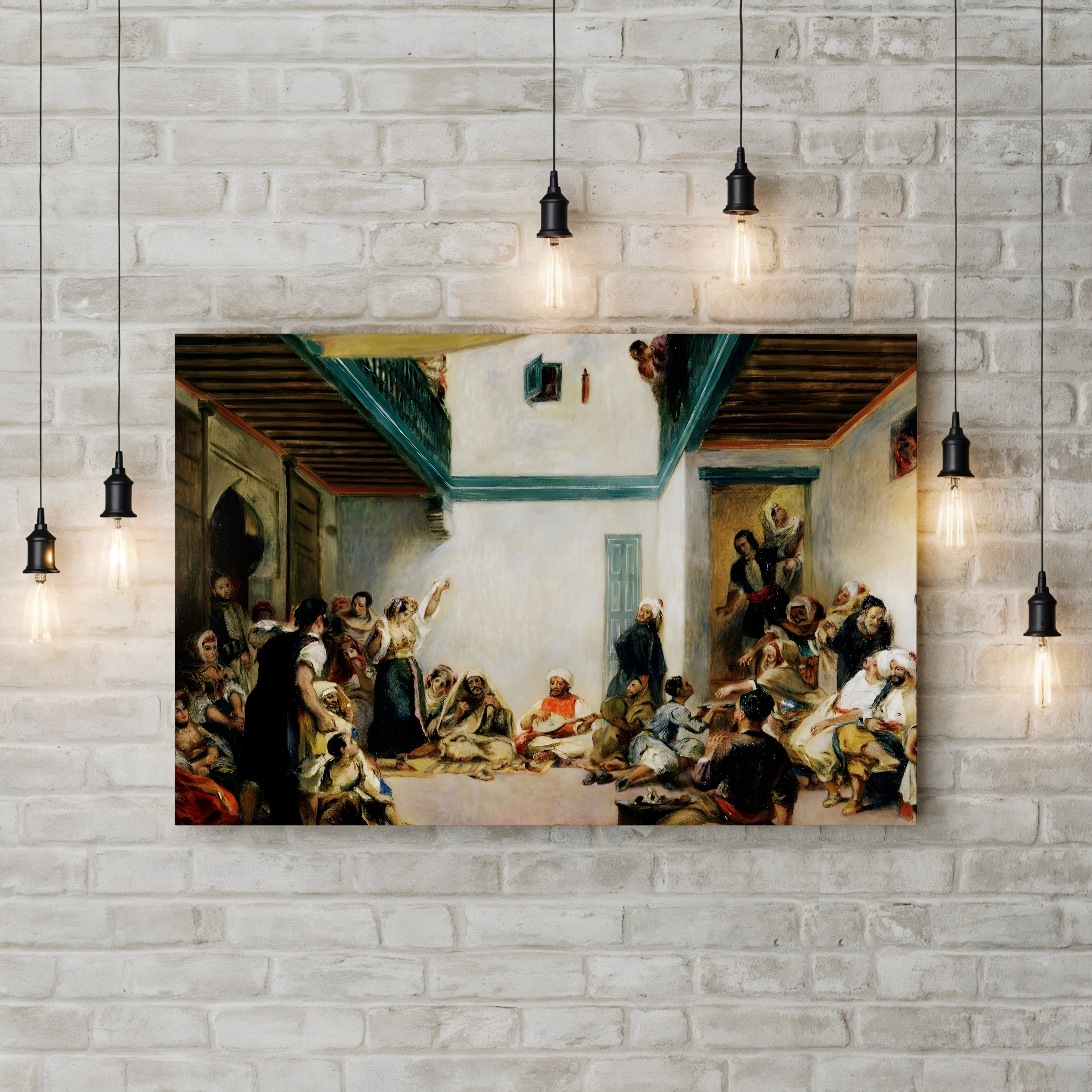 Jewish Wedding in Morocco (After Eugène Delacroix) – Pierre-Auguste Renoir Wall Art | Impressionist Figure Canvas Print
