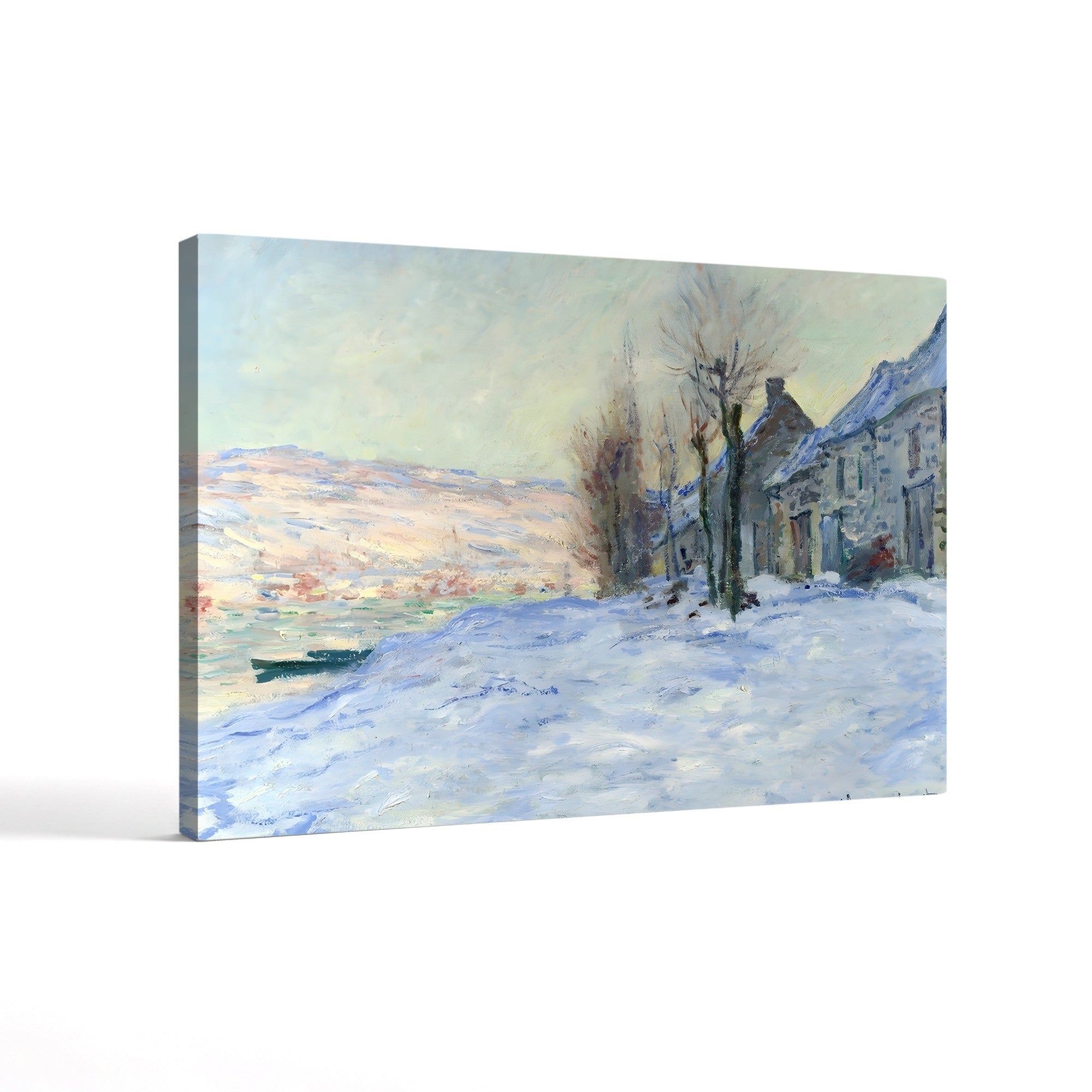 Lavacourt under Snow (Lavacourt sous la Neige), 1878-1881 by Claude Monet