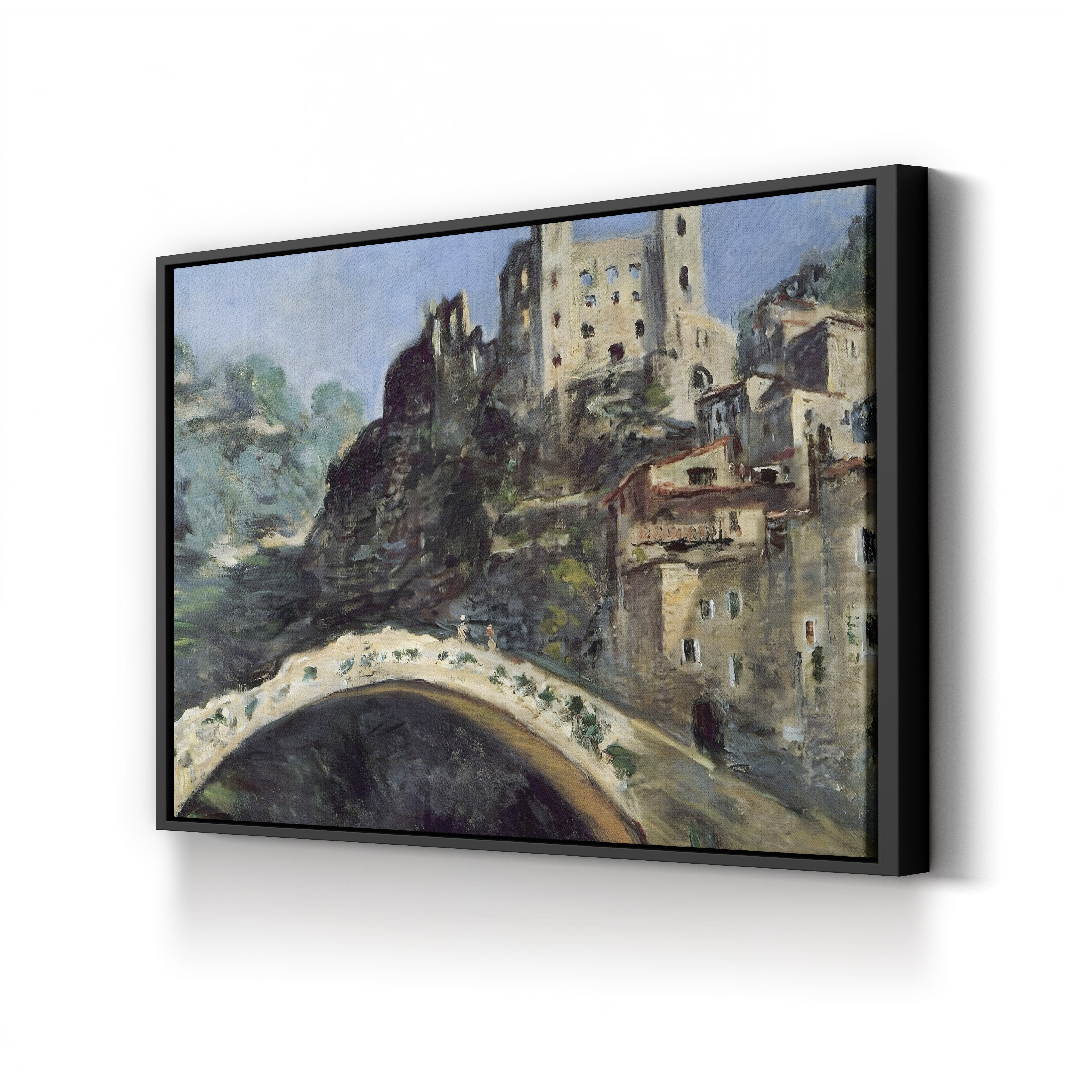 Dolceacqua, Italy, 1884 – Claude Monet Wall Art | Impressionist Architectural Canvas Print