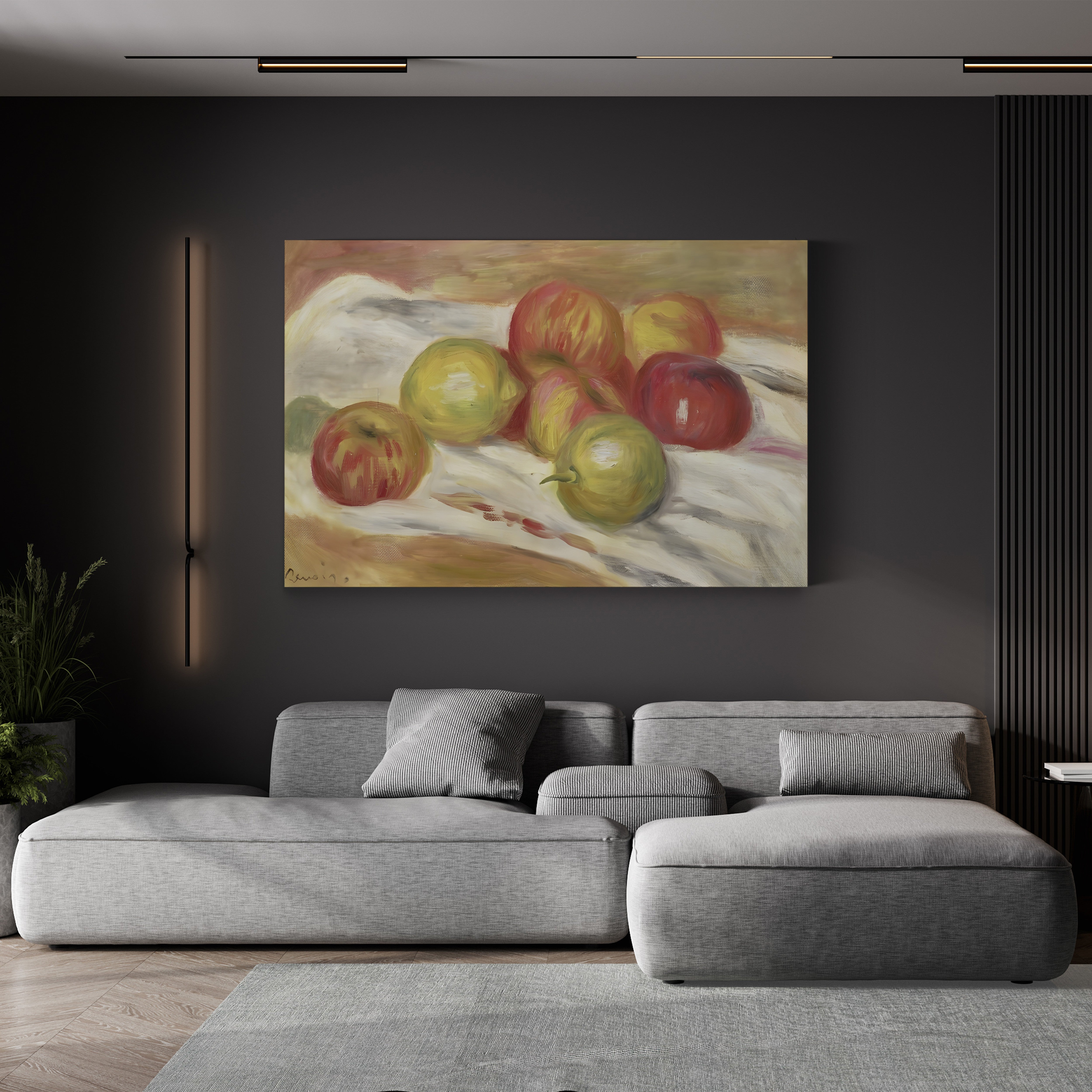 Seven Apples, 1910 – Renoir Wall Art | Impressionist Still Life Canvas Print