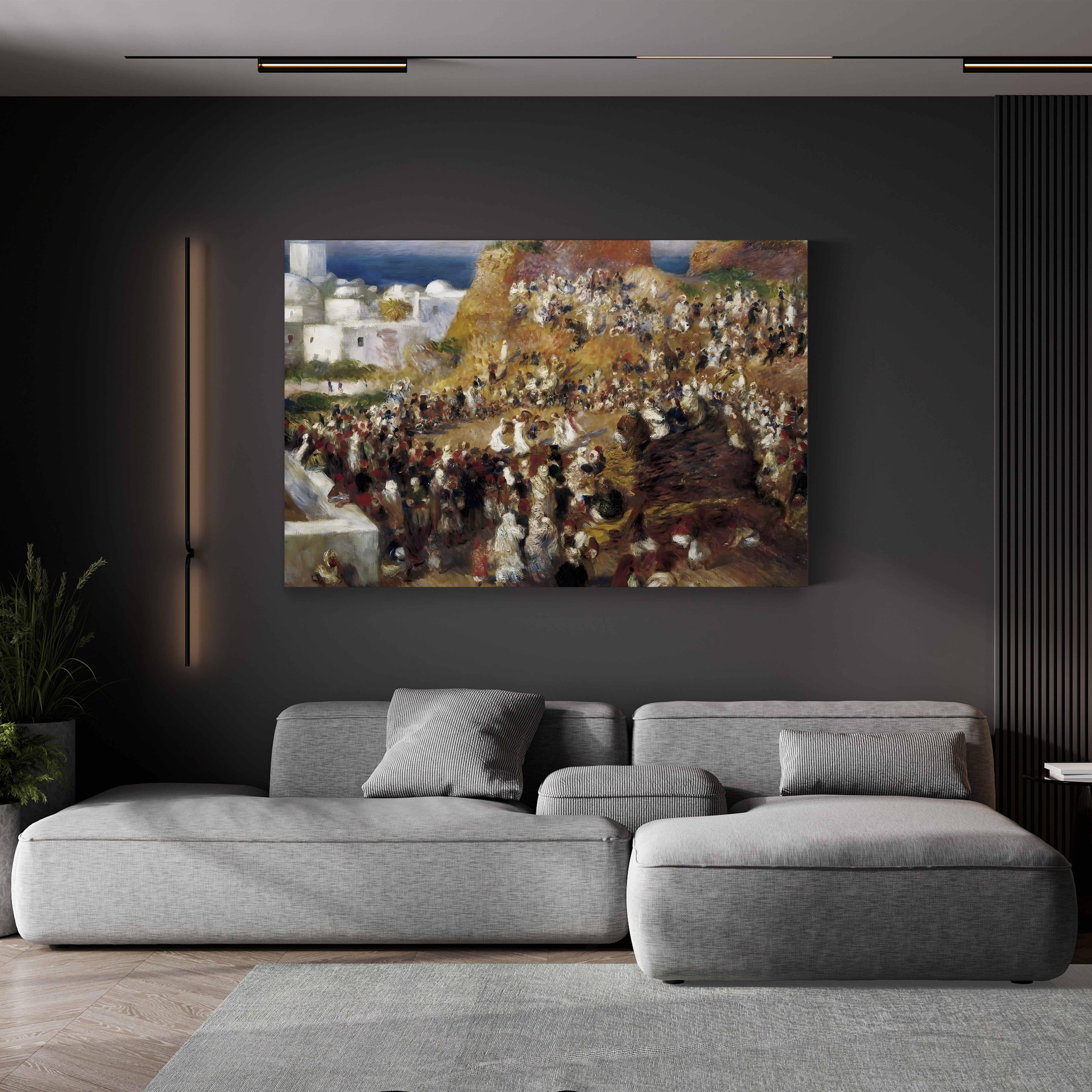 The Mosque, Arab Festival, 1881 – Pierre-Auguste Renoir Wall Art | Impressionist Algeria Canvas Print