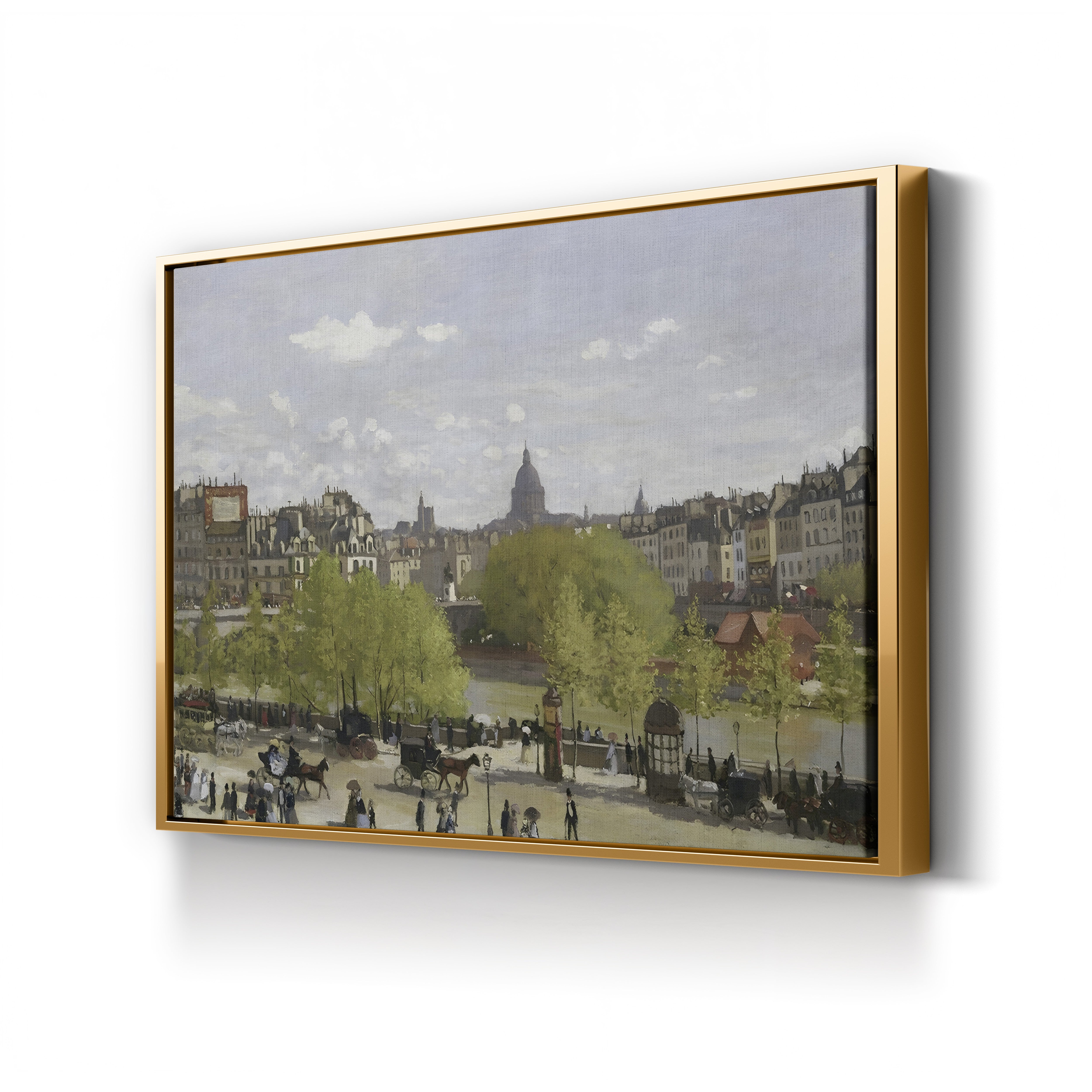 Quai du Louvre, Paris (Le Quai du Louvre), 1866-67 by Claude Monet