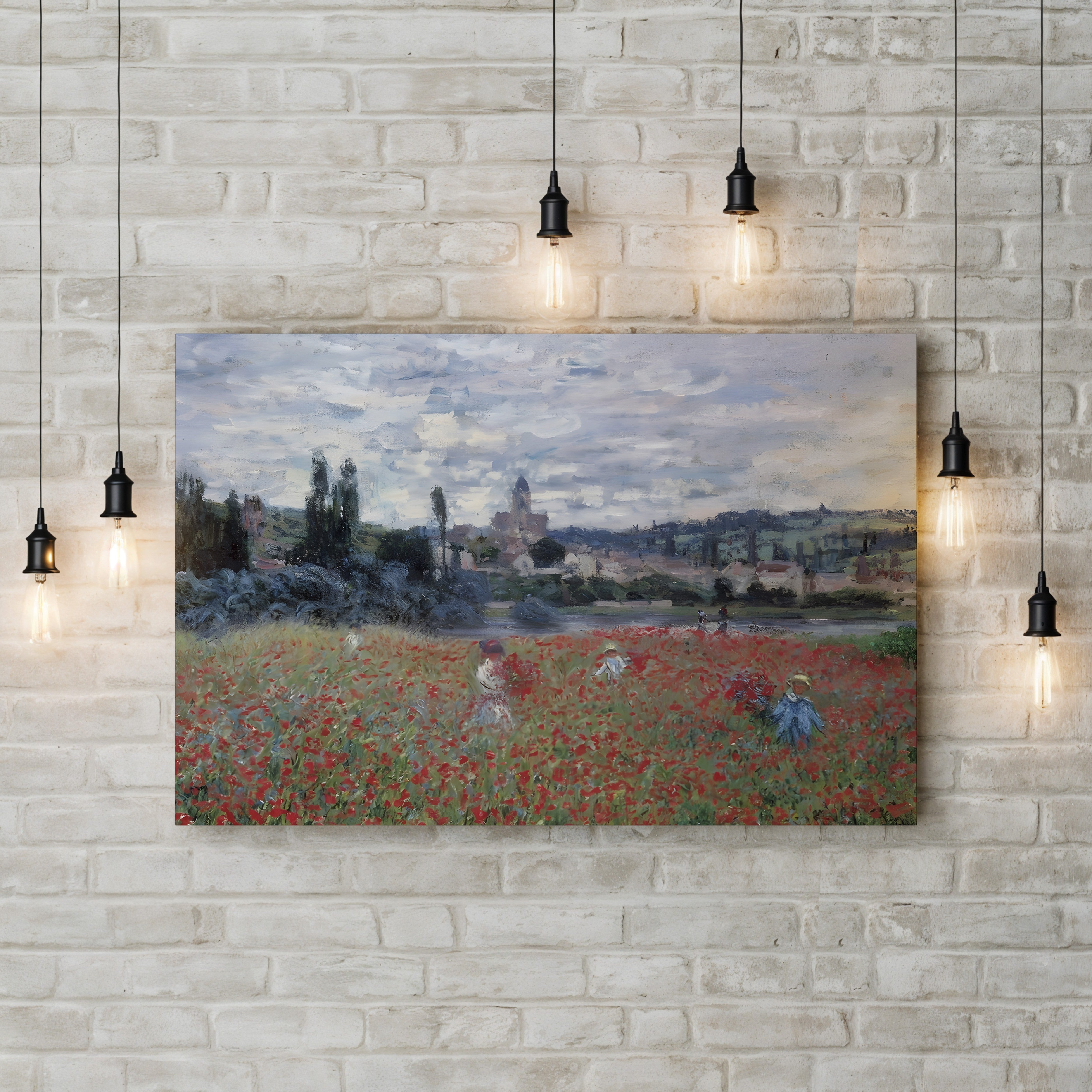 Poppy Field near Vétheuil (Champ de coquelicots près de Vétheuil), 1879 by Claude Monet