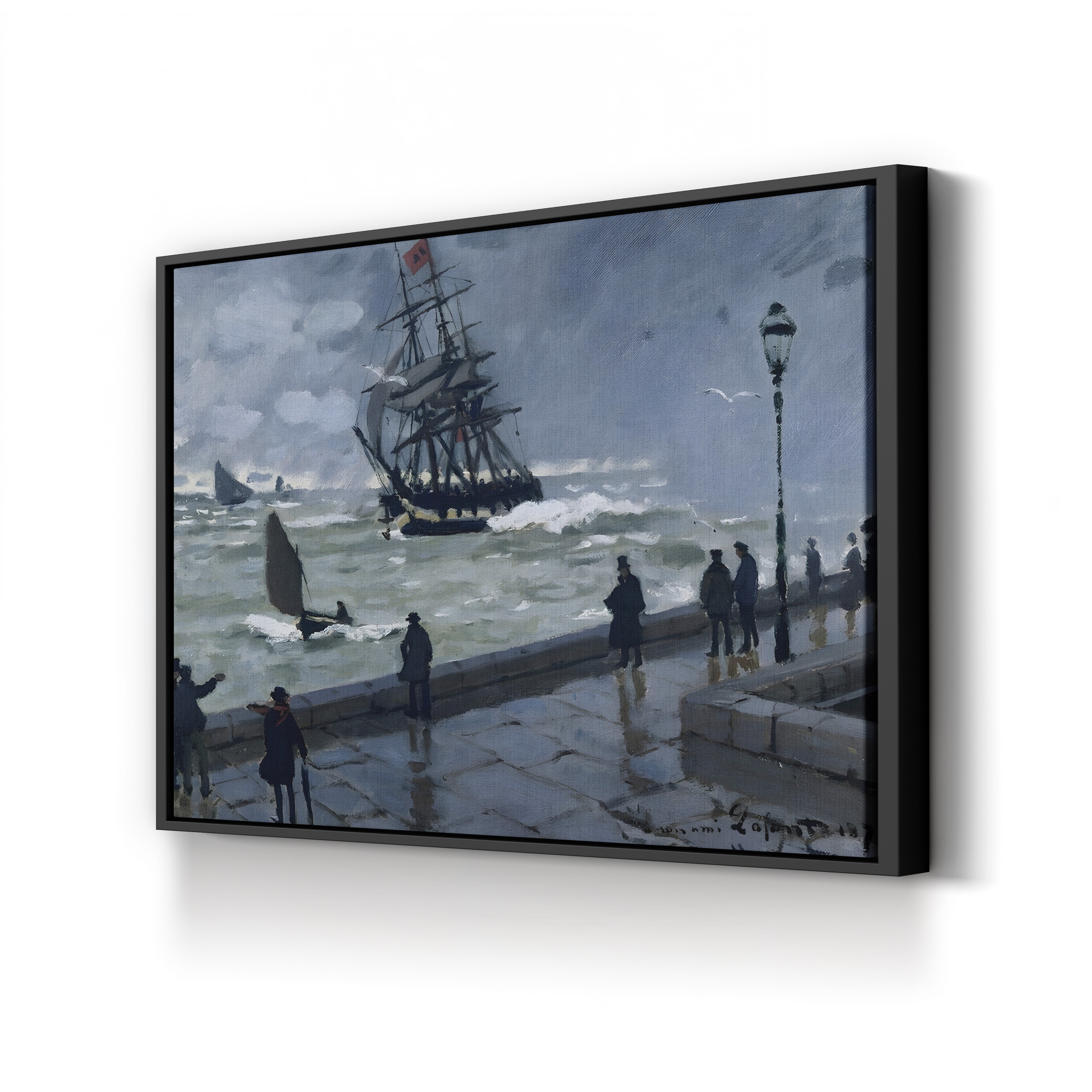 The Jetty at Le Havre, Bad Weather (La Jetée du Havre par mauvais temps), 1870 by Claude Monet