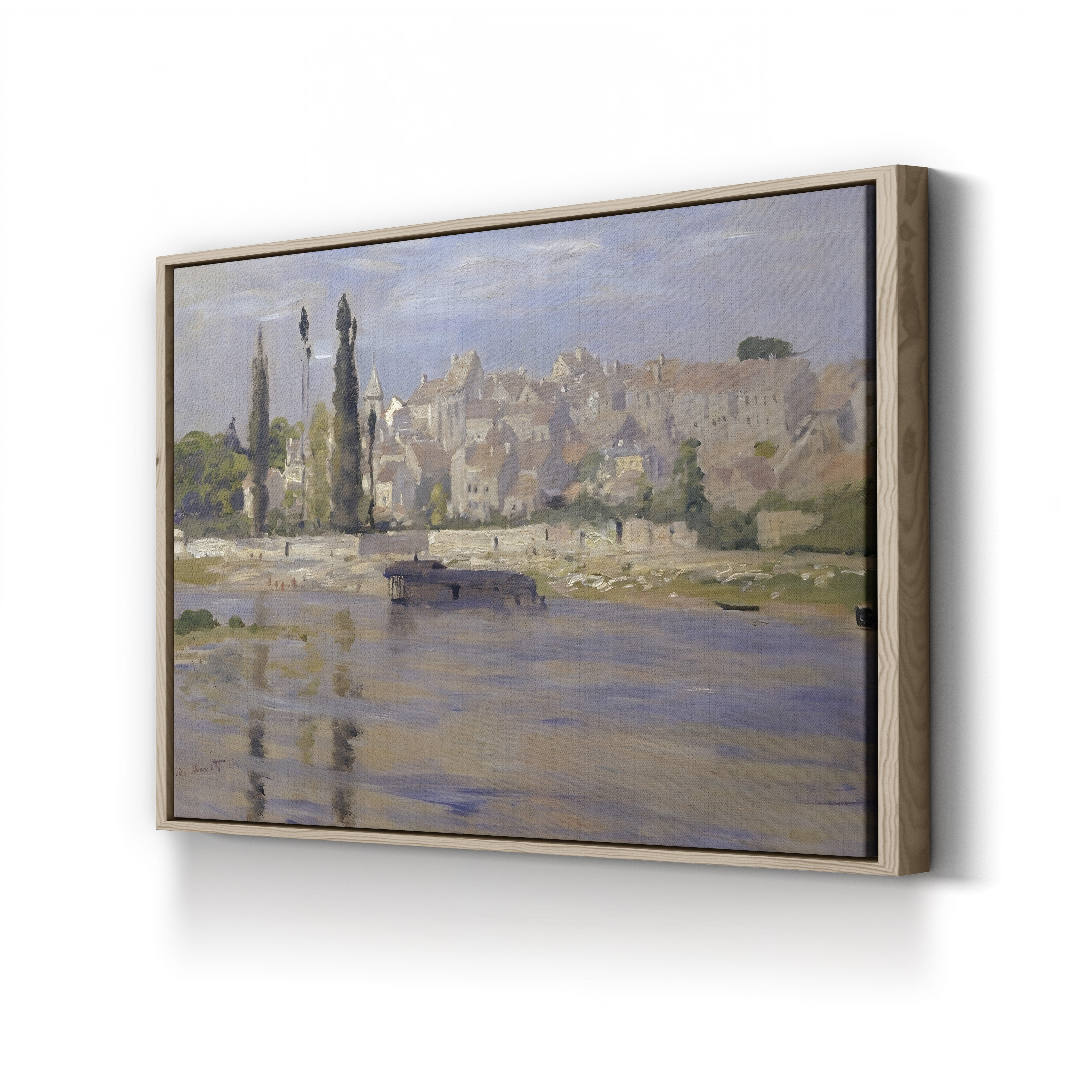 Carrières-Saint-Denis, 1872 – Claude Monet Wall Art | Early Impressionist Seine Landscape Canvas Print