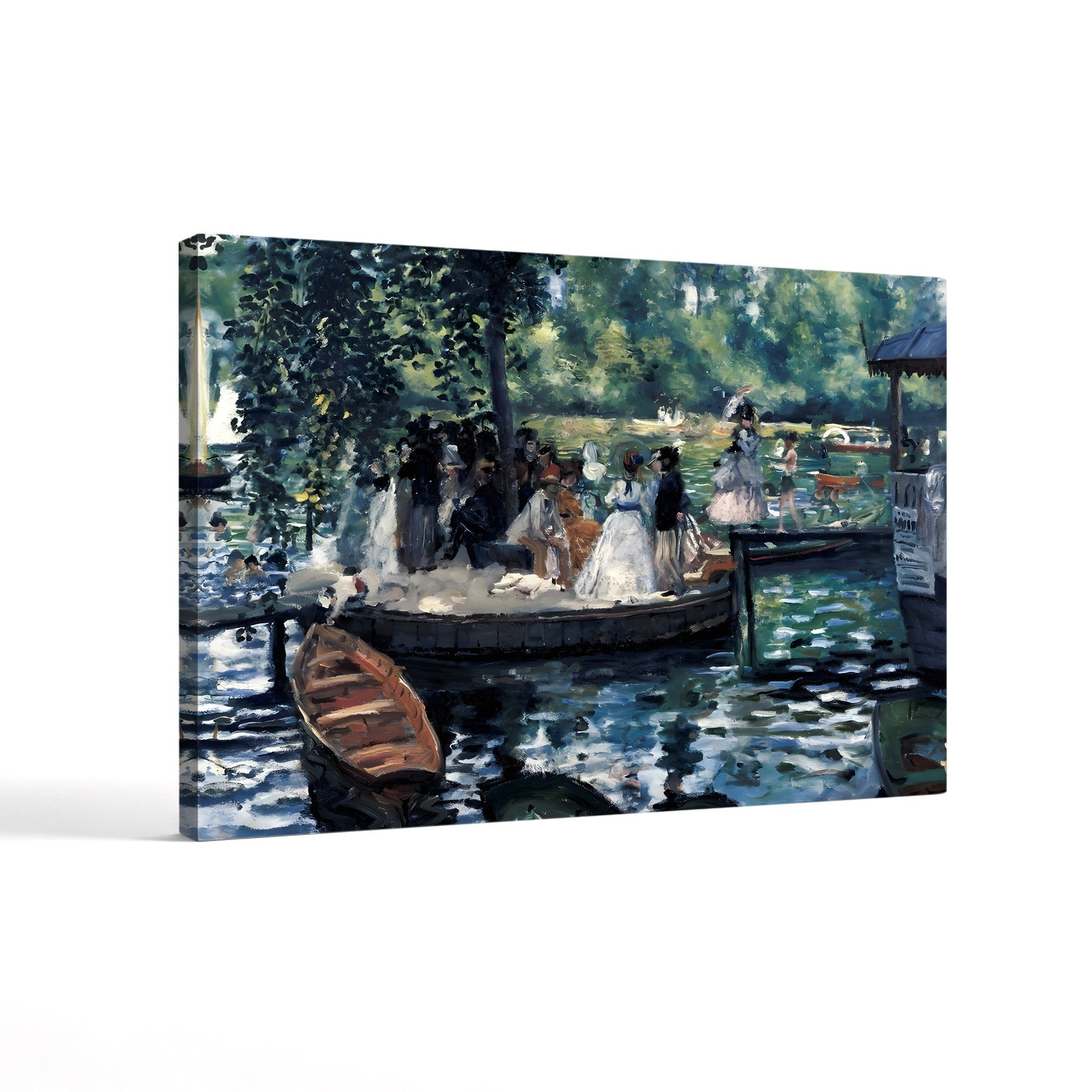 La Grenouillère (Wall Art) – Pierre-Auguste Renoir Wall Art | Impressionist River Canvas Print