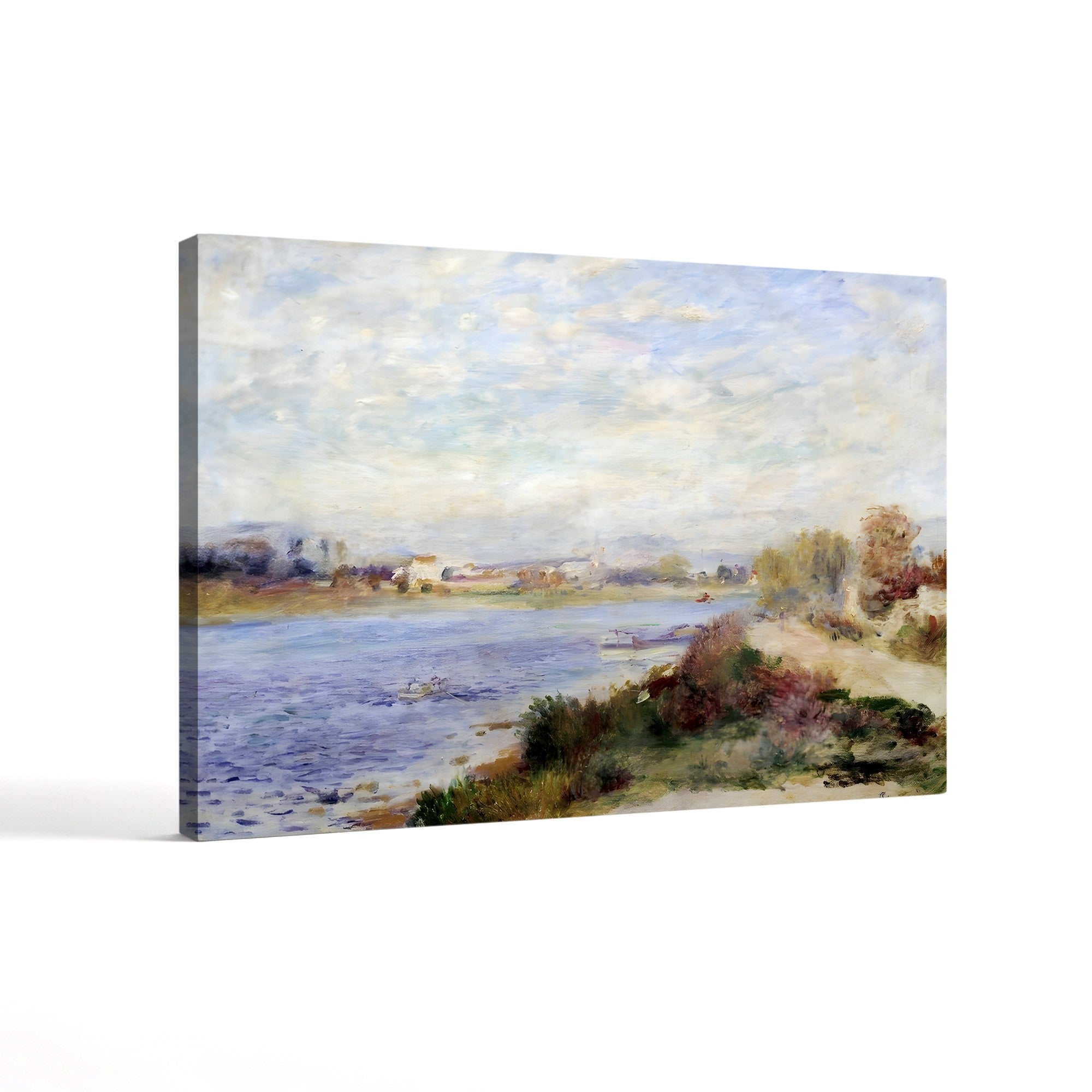 The Seine in Argenteuil, 1873 – Pierre-Auguste Renoir Wall Art | Impressionist River Canvas Print