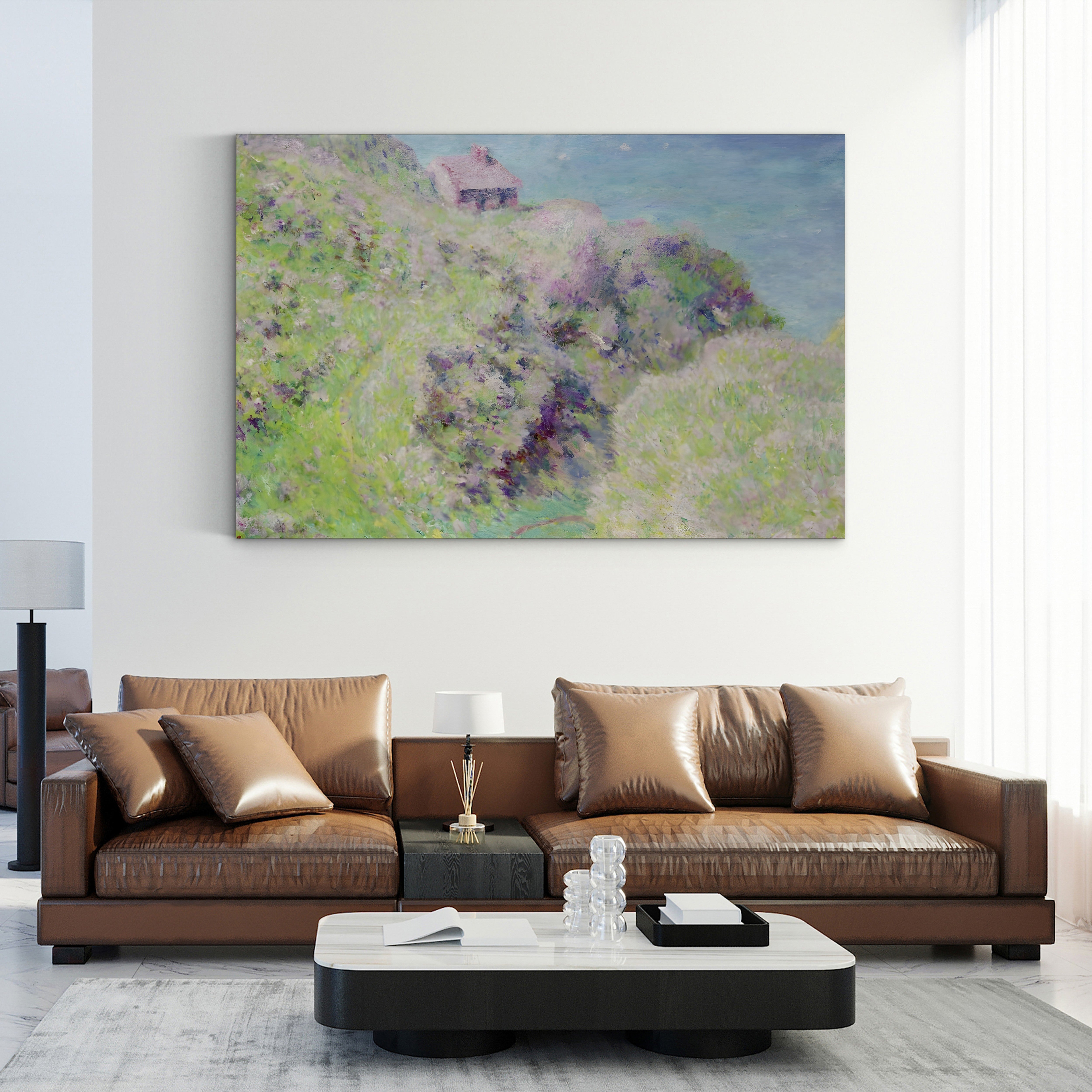 Customs House at Varengeville, 1897 – Claude Monet Wall Art | Impressionist Coastal Canvas Print
