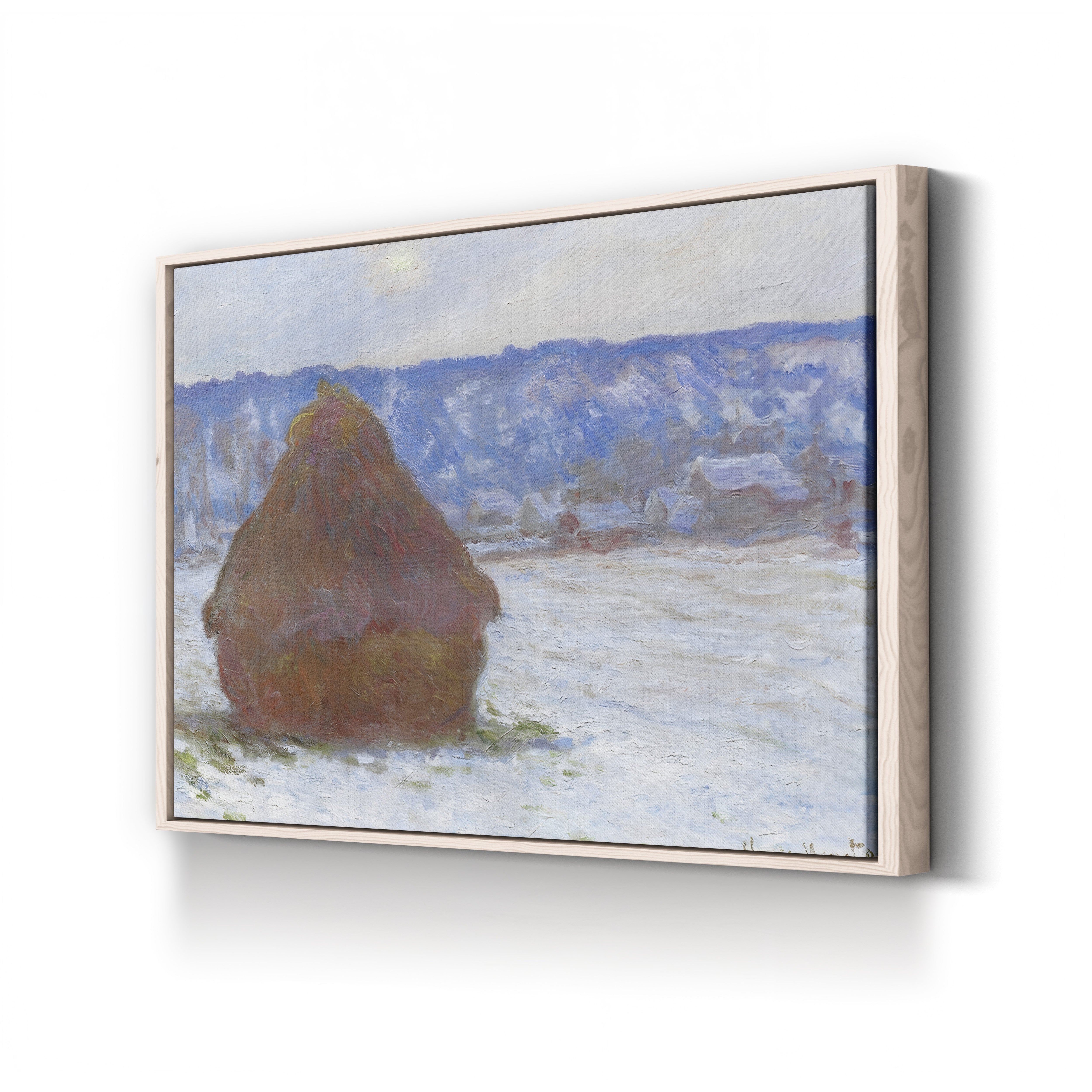 Stack of Wheat, Snow Effect, Overcast Day (Meule, effet de neige, temps couvert), 1890-91 by Claude Monet