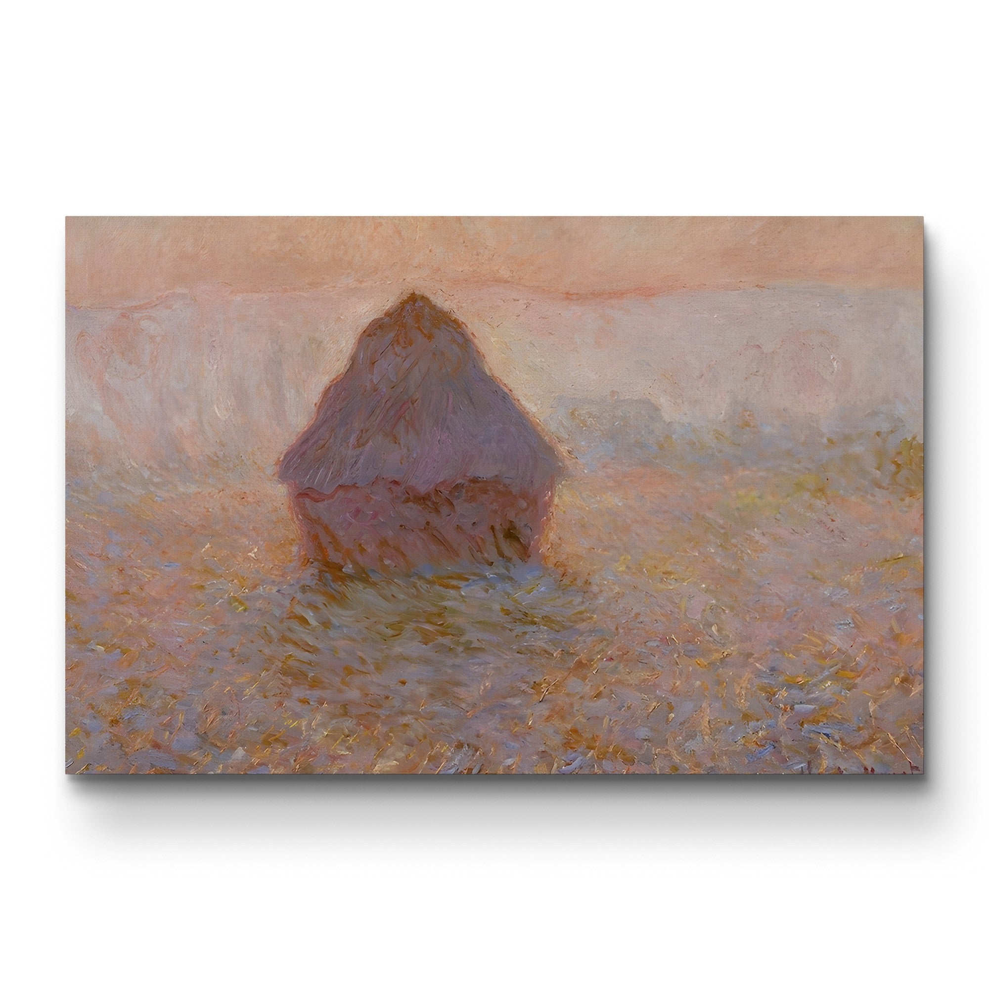 Grainstack, Sun in the Mist, 1891 – Claude Monet Wall Art | Impressionist Series Canvas Print