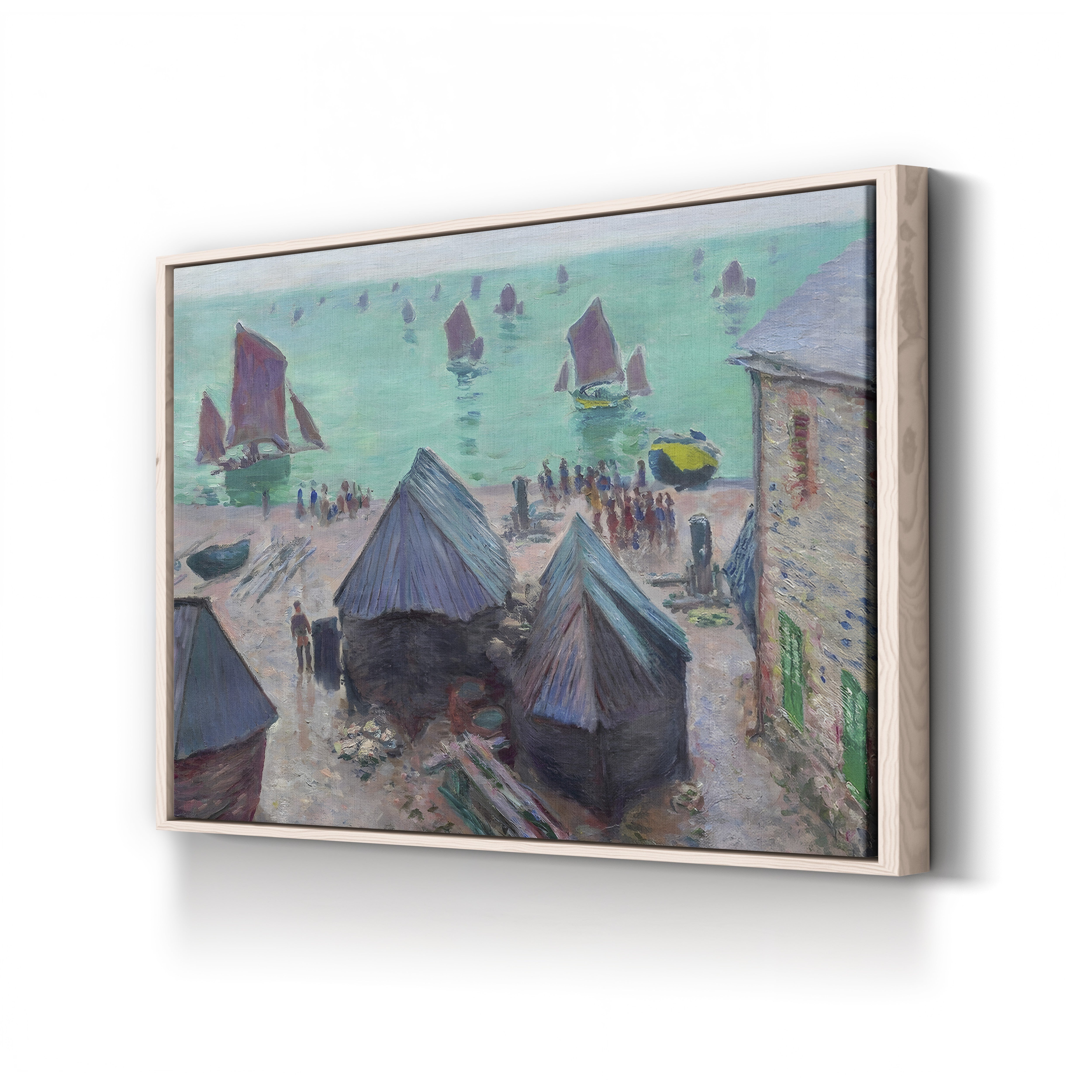 The Departure of the Boats, Étretat (Le Départ des bateaux, Étretat), 1885 by Claude Monet