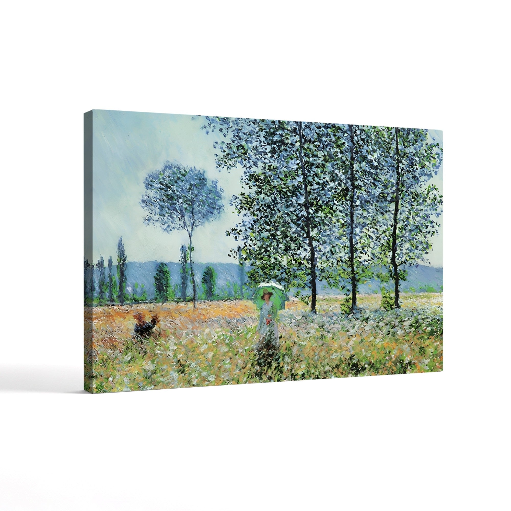 Felder im Frühling (Fields in Spring) – Claude Monet Wall Art | Impressionist Spring Landscape Canvas Print