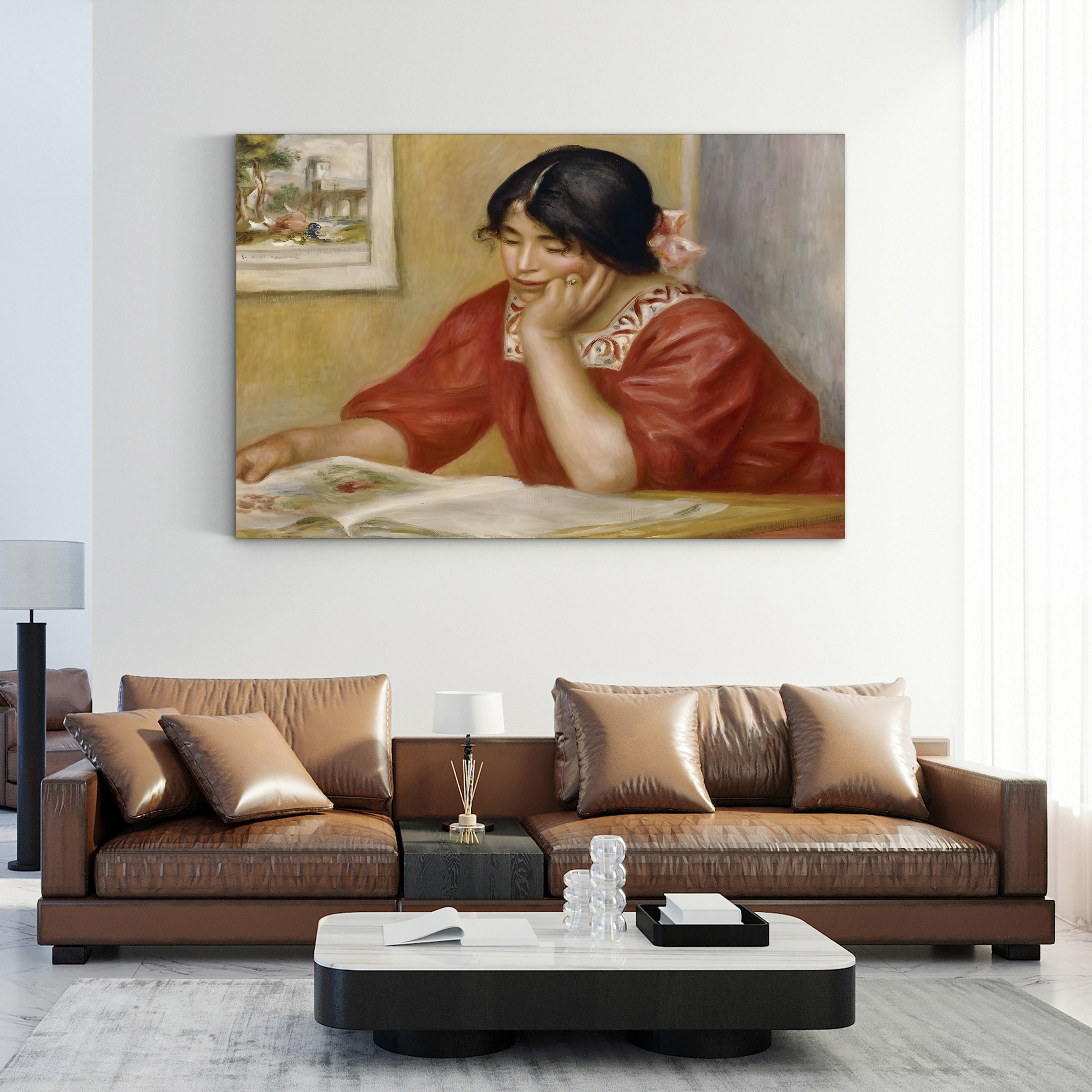 Léontine Reading, 1909 – Renoir Wall Art | Impressionist Portrait