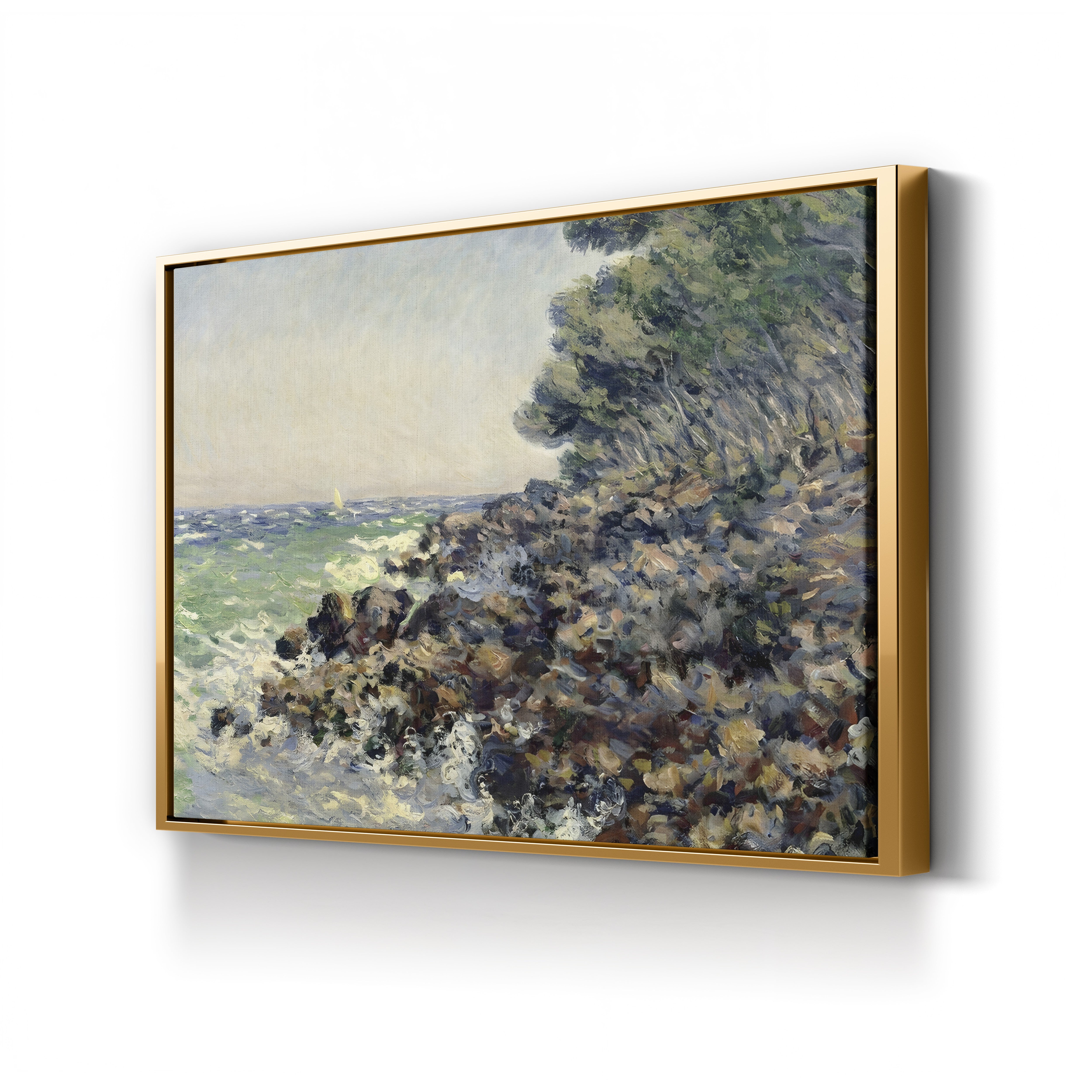 Cap Martin, 1884 – Claude Monet Wall Art | Impressionist Mediterranean Coast Canvas Print