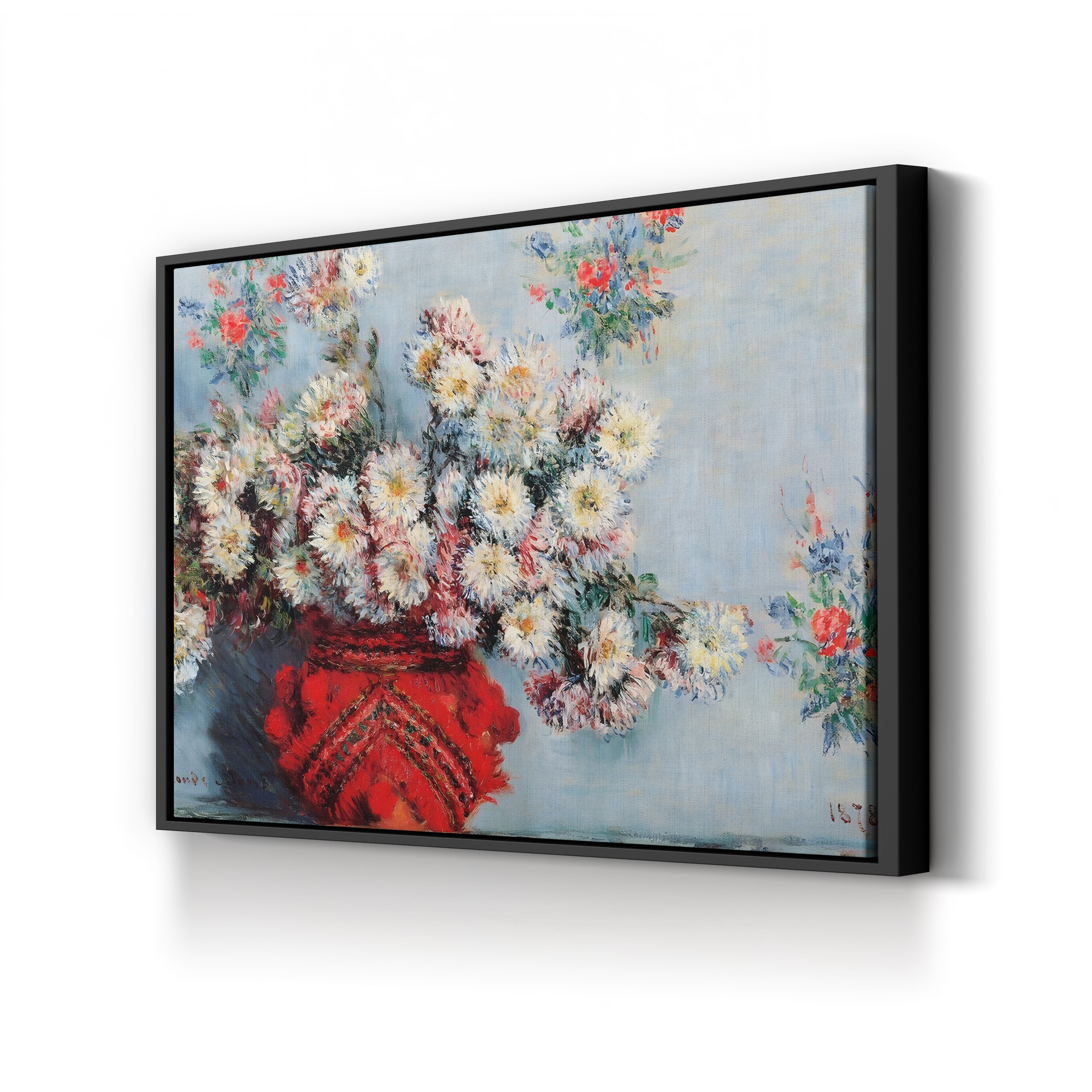 Chrysanthemums, 1878 – Claude Monet Wall Art | Musée d'Orsay Impressionist Floral Canvas Print