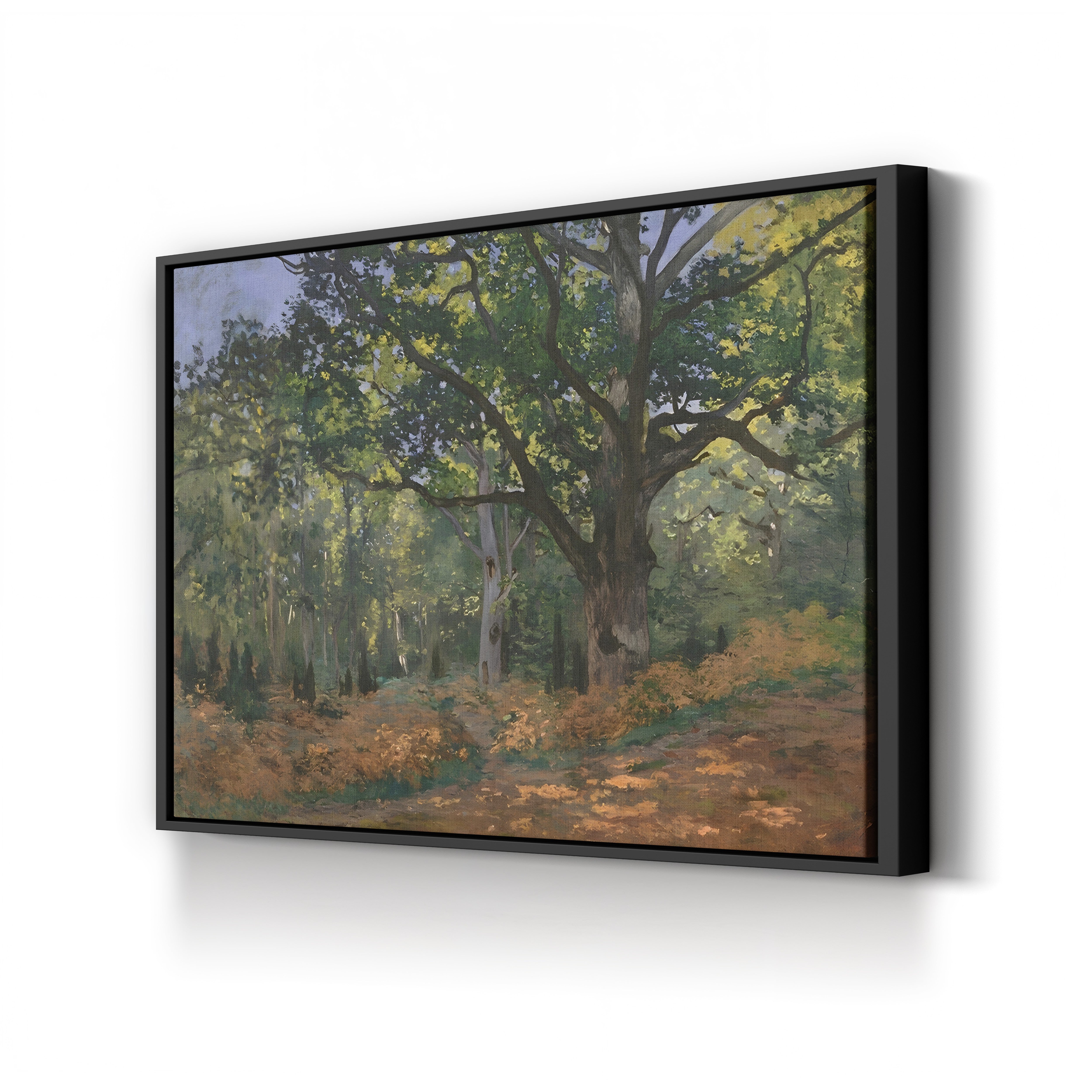 The Bodmer Oak, Fontainebleau Forest (Le Chêne de Bodmer, forêt de Fontainebleau), 1865 by Claude Monet