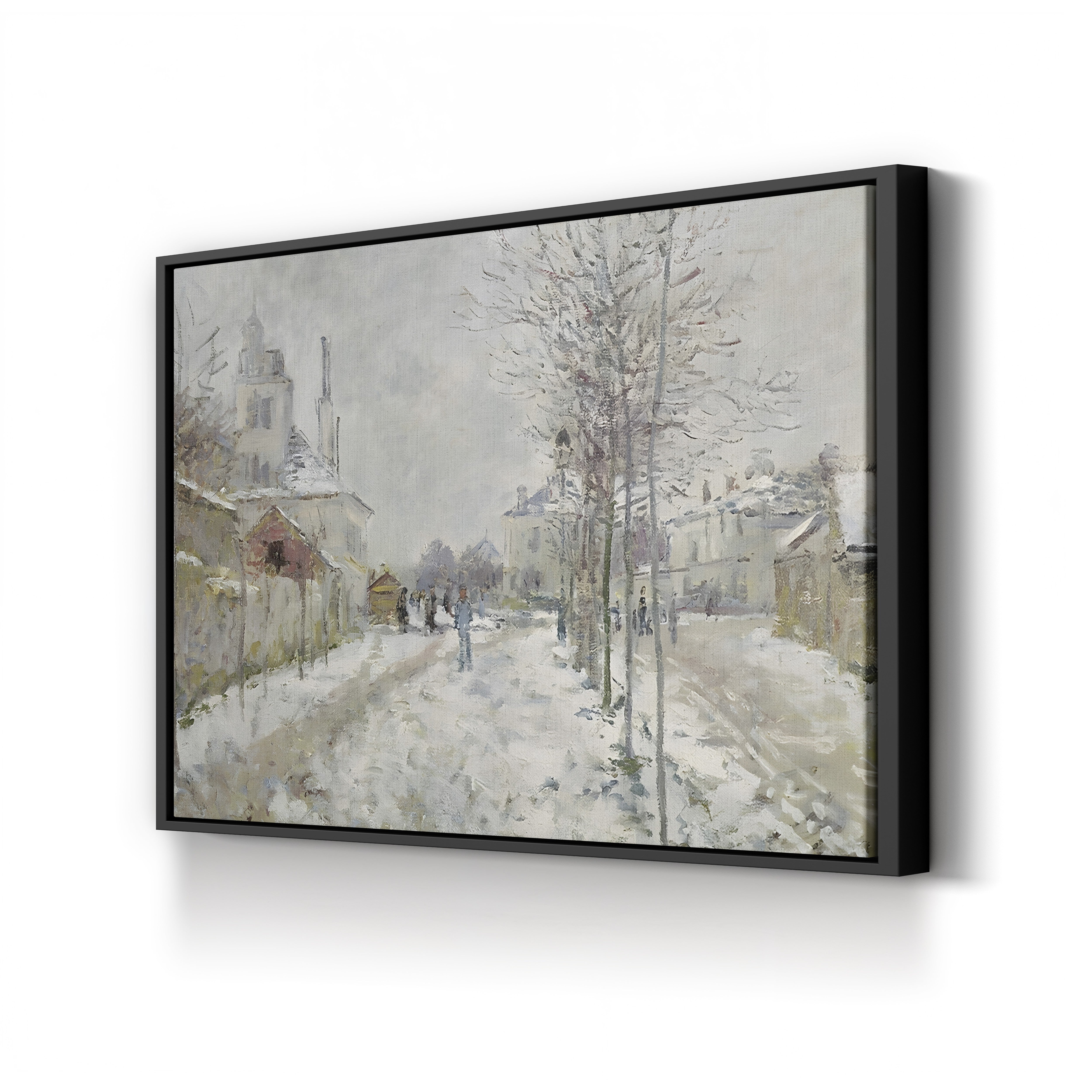 The Boulevard de Pontoise at Argenteuil, Snow Effect (Effet de Neige), 1875 by Claude Monet