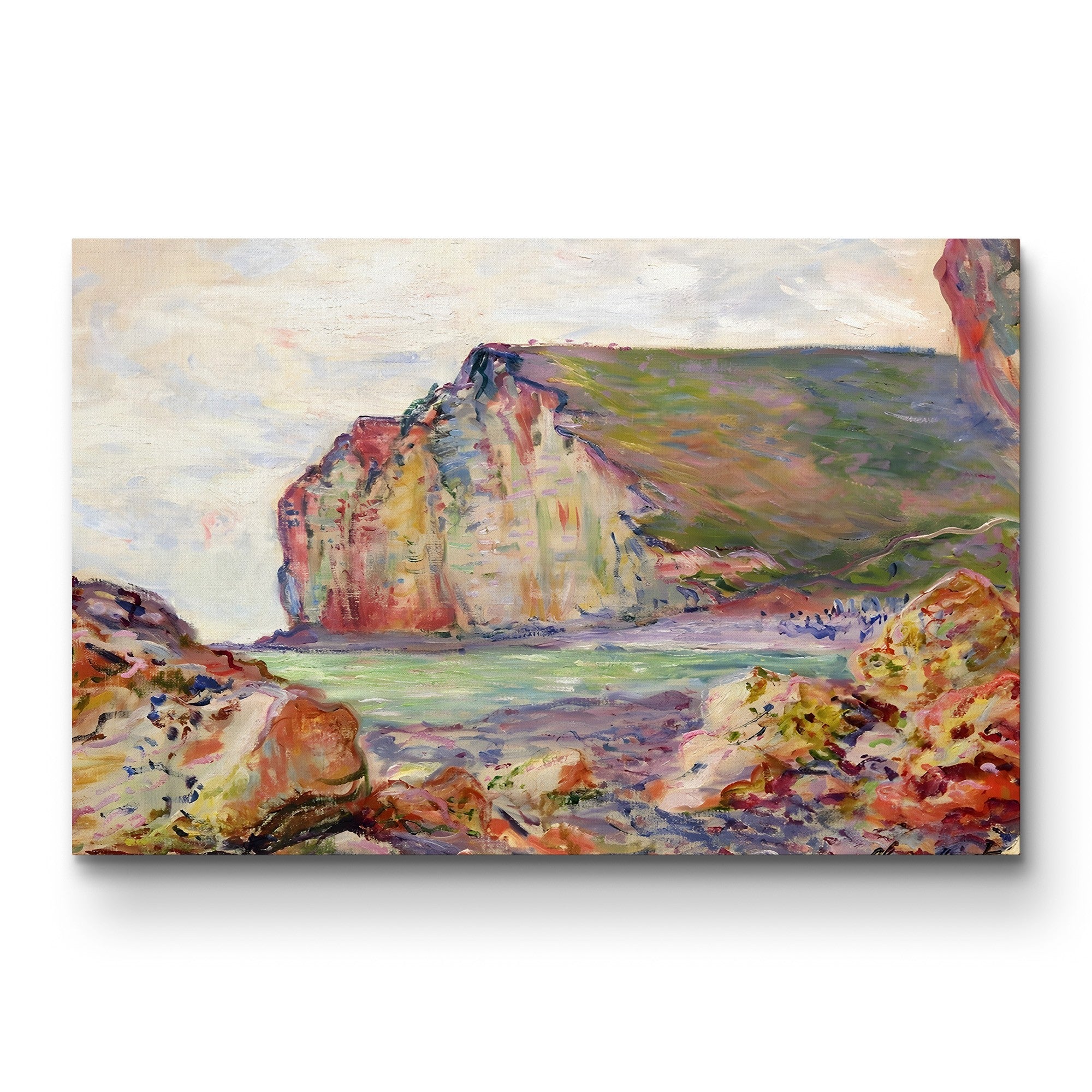Falaises des Petites-Dalles – Claude Monet Wall Art | Impressionist Normandy Coastal Cliff Print
