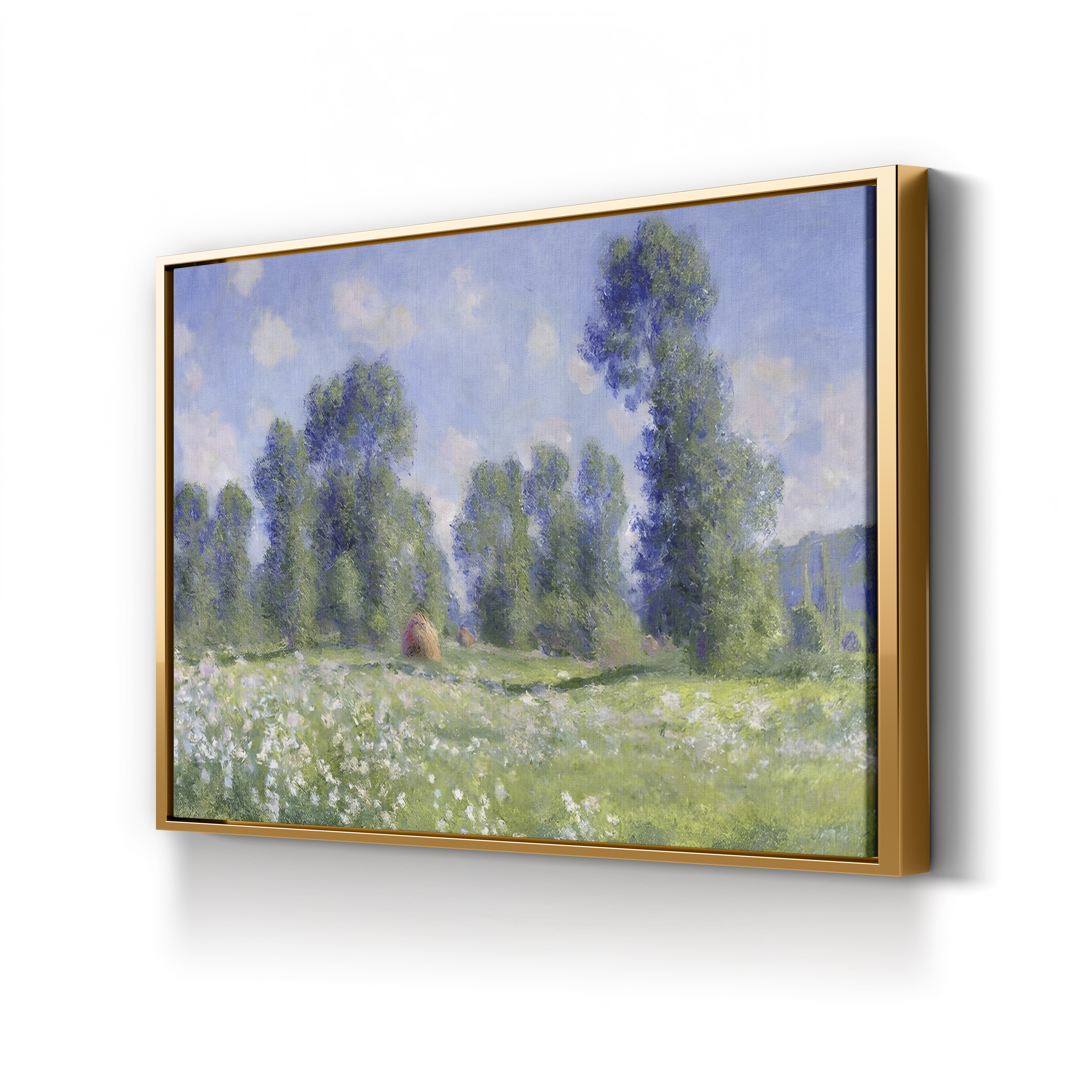 Effect of Spring, Giverny, 1890 – Claude Monet Wall Art | Impressionist Landscape Canvas Print