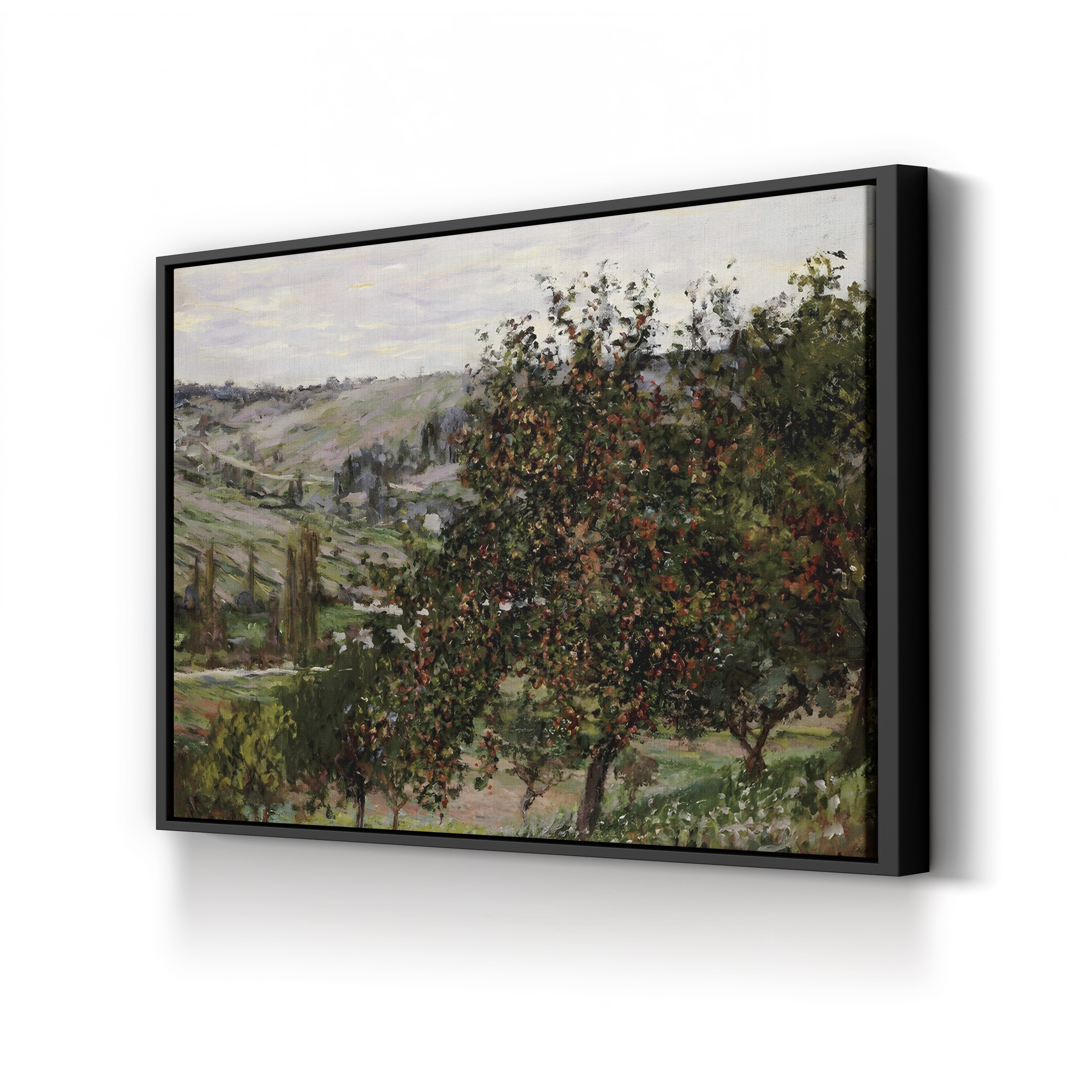 Apple Trees near Vétheuil – Claude Monet Wall Art | Impressionist Norman Landscape Canvas Print