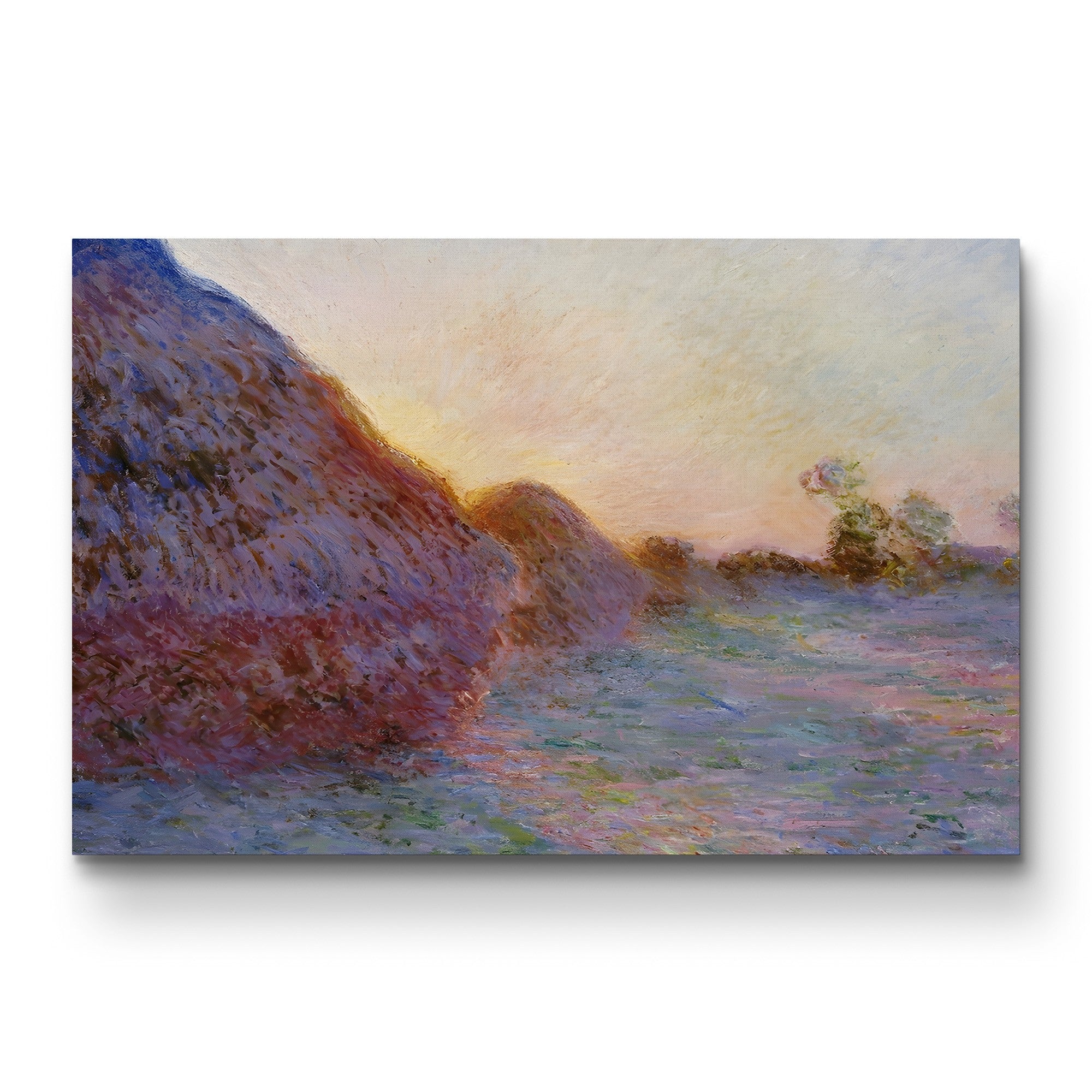 Haystacks – Claude Monet Wall Art | Impressionist Rural Landscape Canvas Print
